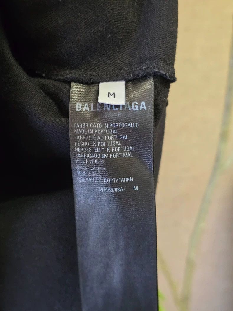 Balenciaga Balenciaga Crystal Glitter Slogan Short Sleeve Size US M / EU 48-50 / 2 - 4 Thumbnail