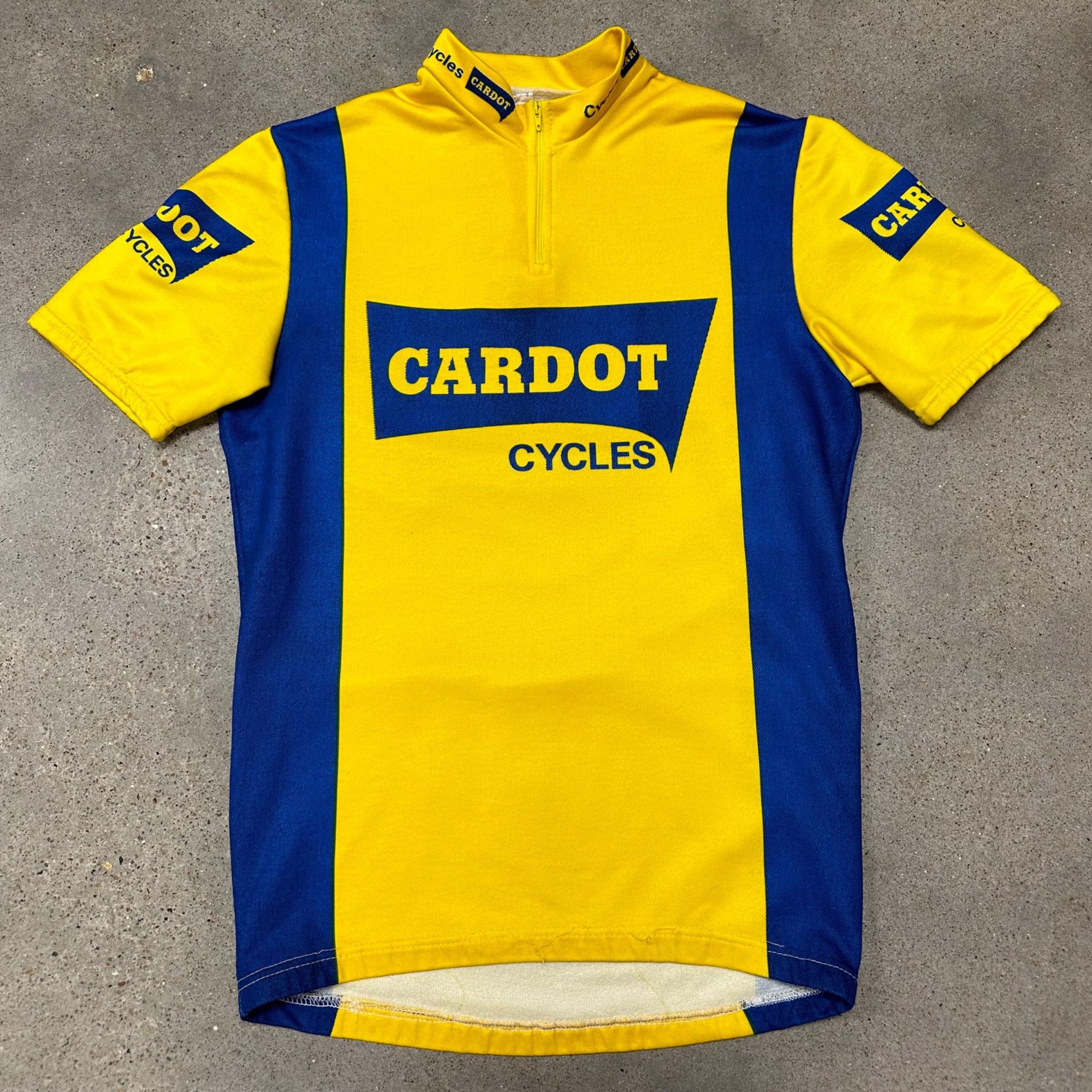 Vintage Vintage 80s Tricots Du Rocker Cardot Cycles Bike Jersey Shir Size US M / EU 48-50 / 2 - 1 Thumbnail