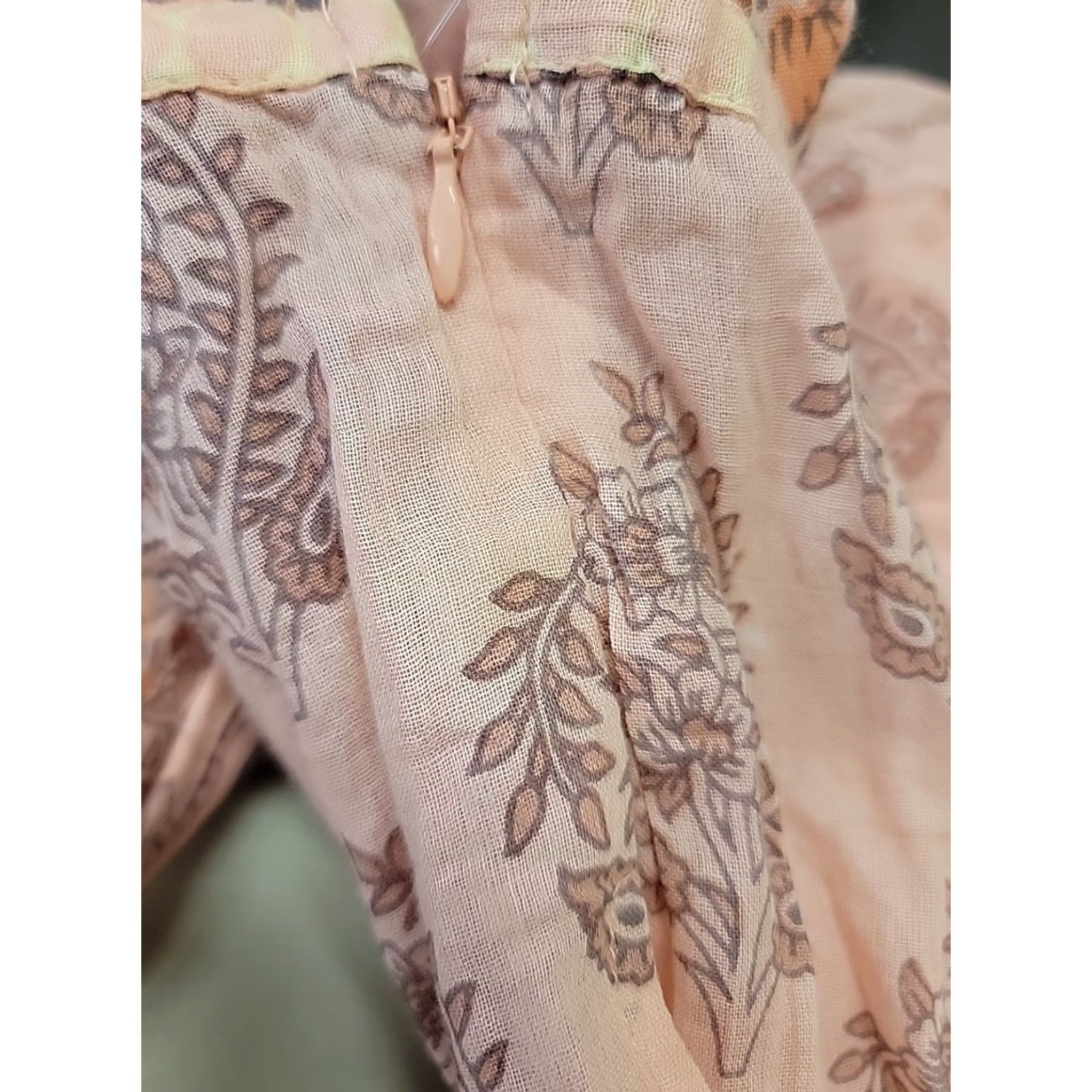 Free People NWT Free People Dress Womens Medium Floral Sleeveless Y2k Sundress Smocked Pink Cotton Long Sleeve? Size M / US 6-8 / IT 42-44 - 6 Thumbnail