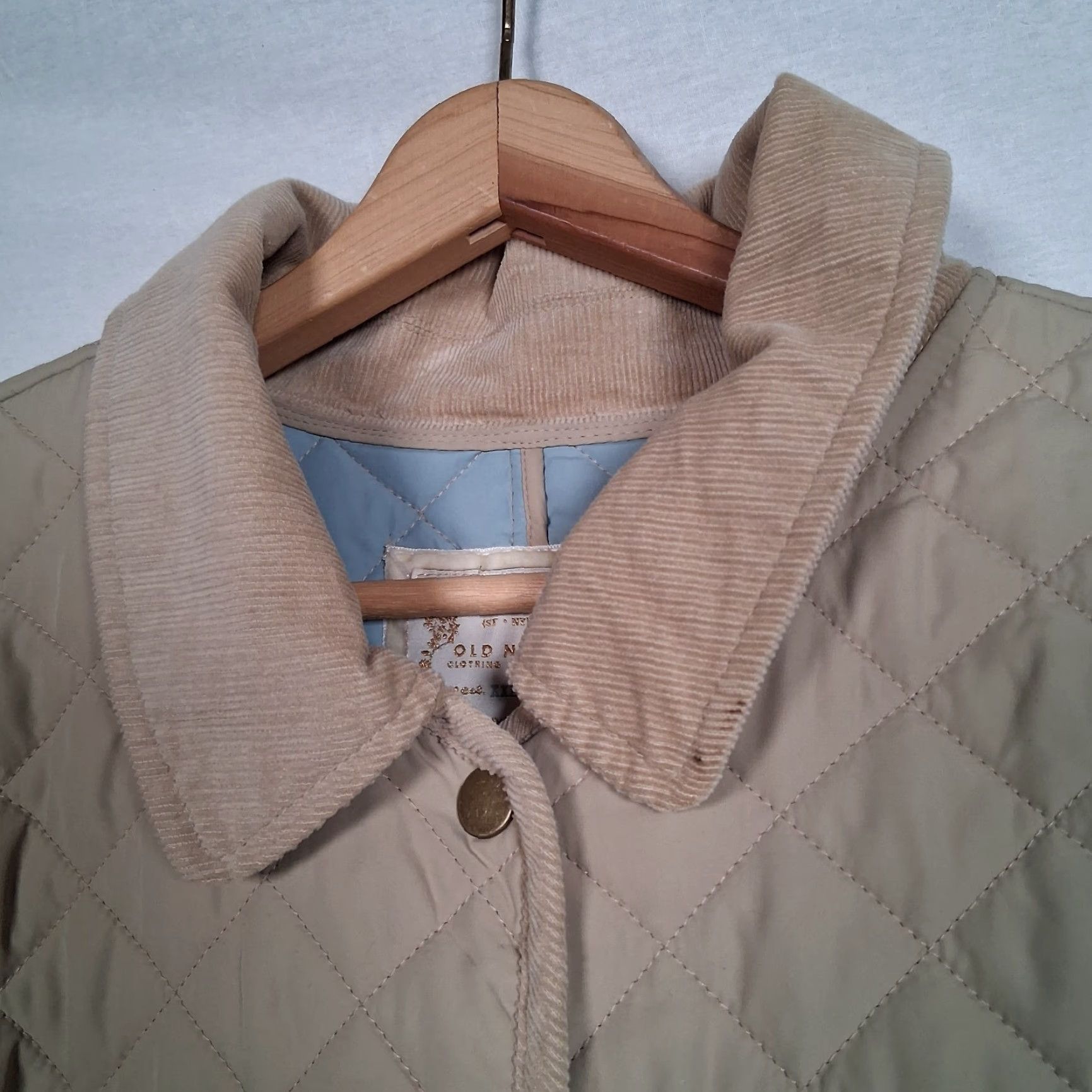 Old Navy Old Navy Quilted Jacket Women XXL Snap Up Tan Corduroy Collar Chore Barn Beige Polyester Softshell Quilted Pockets Casual Workwear Womens Size XXL / US 16-18 / IT 52-54 - 6 Thumbnail