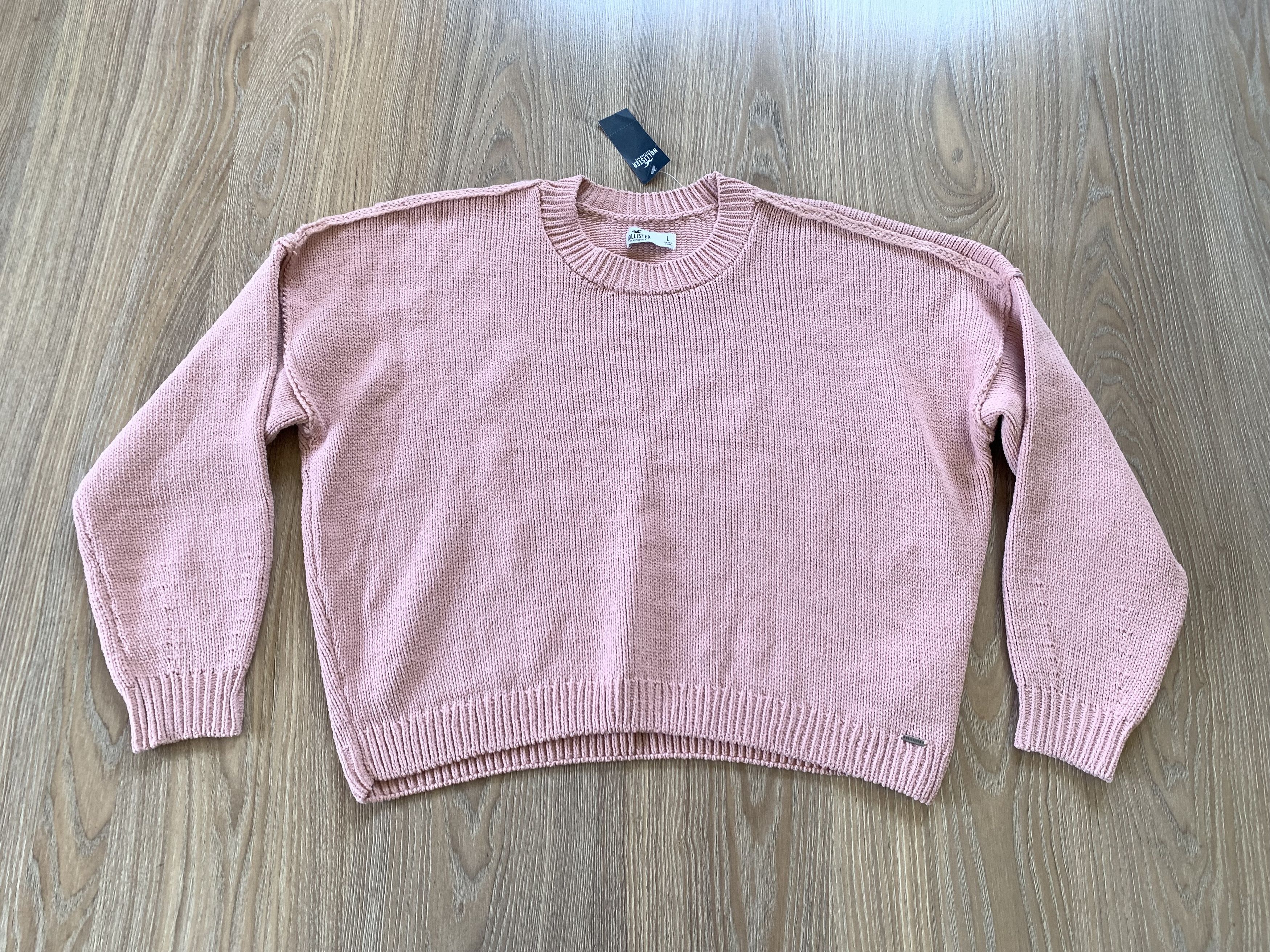 Hollister Holister Womens Pink Knit Sweater Size L / US 10 / IT 46 - 3 Thumbnail