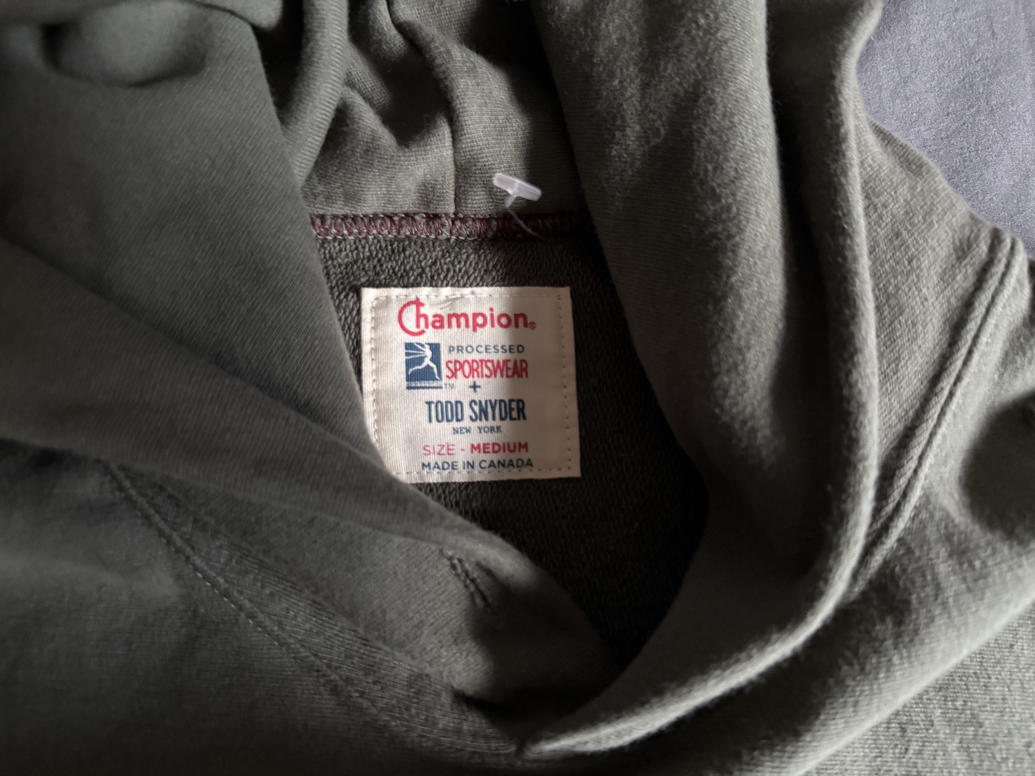 Todd Snyder TODD SNYDER x CHAMPION POPOVER HOODIE in ARMY GREEN $138 Size US M / EU 48-50 / 2 - 3 Thumbnail