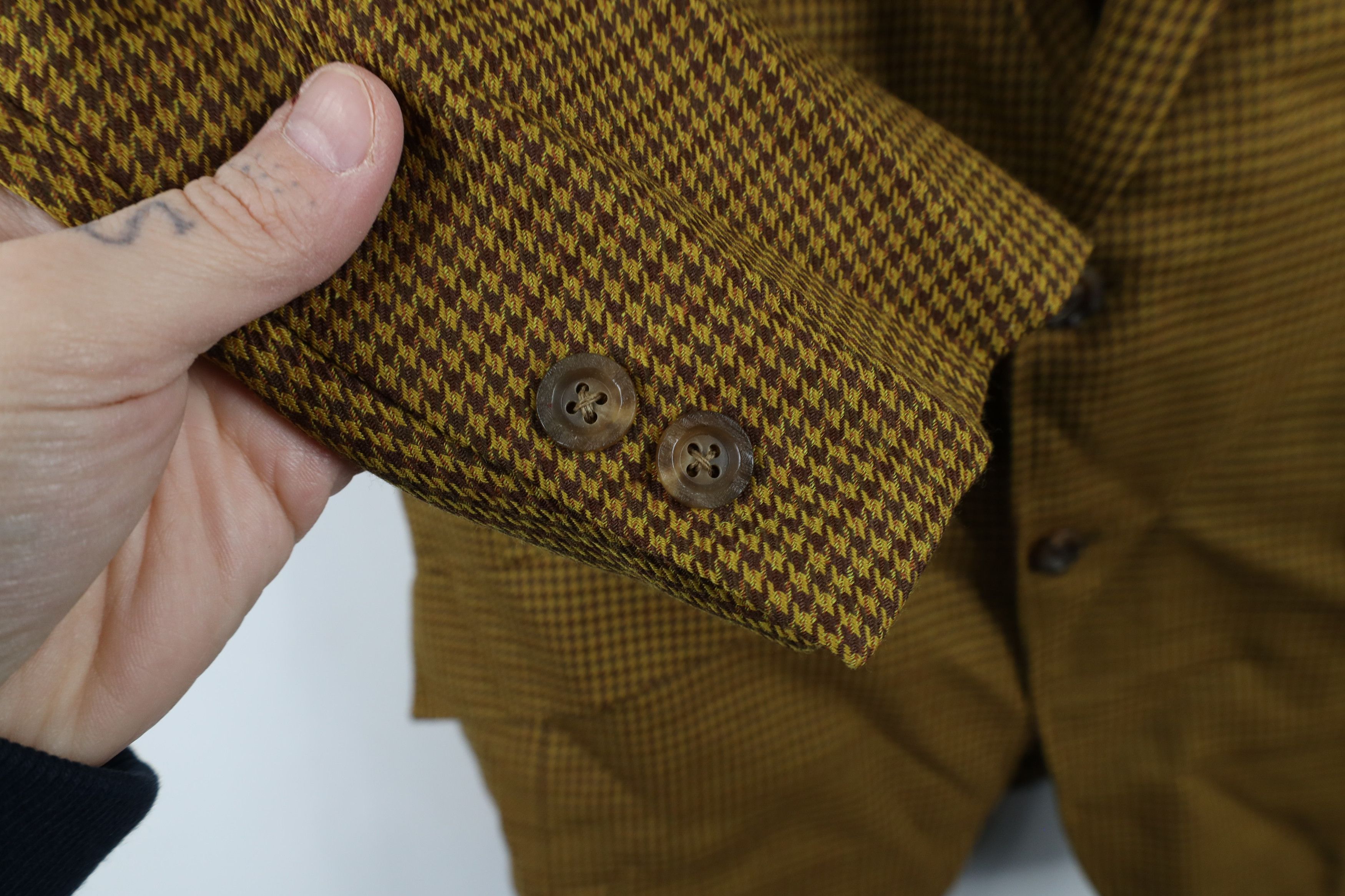 Vintage Vintage 60s Rockabilly Gabardine Houndstooth Blazer Jacket Size US L / EU 52-54 / 3 - 4 Thumbnail