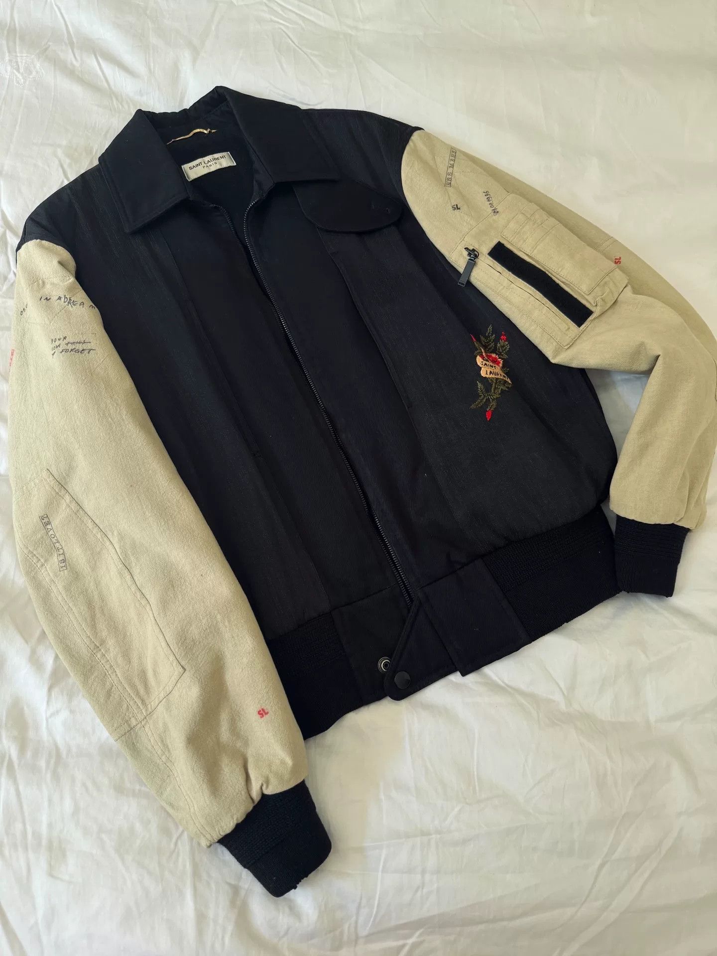 Saint Laurent Paris Saint Laurent Vintage Baseball Jacket Size US M / EU 48-50 / 2 - 1 Thumbnail