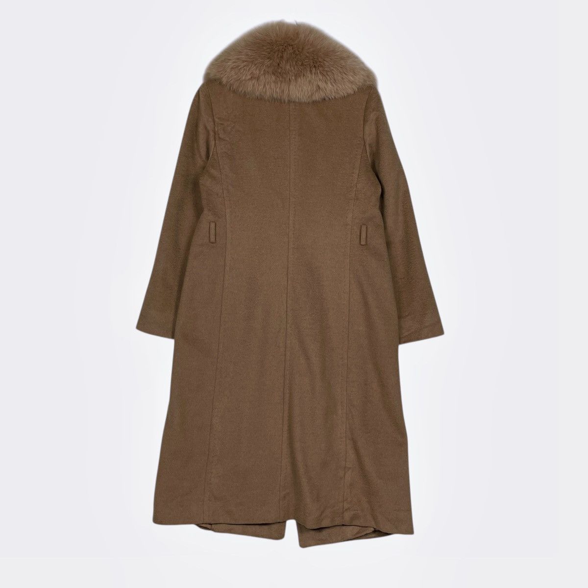 Max Mara Max Mara Brown Coat With Large Fur Collar Size XS / US 0-2 / IT 36-38 - 9 Thumbnail