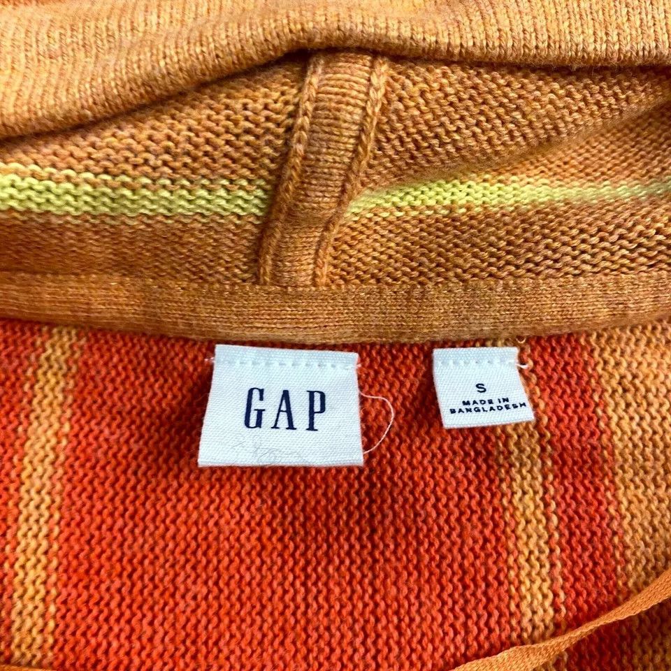 Gap Gap Sweater Women's Small Orange Southwest Navajo Hooded S Size S / US 4 / IT 40 - 2 Thumbnail