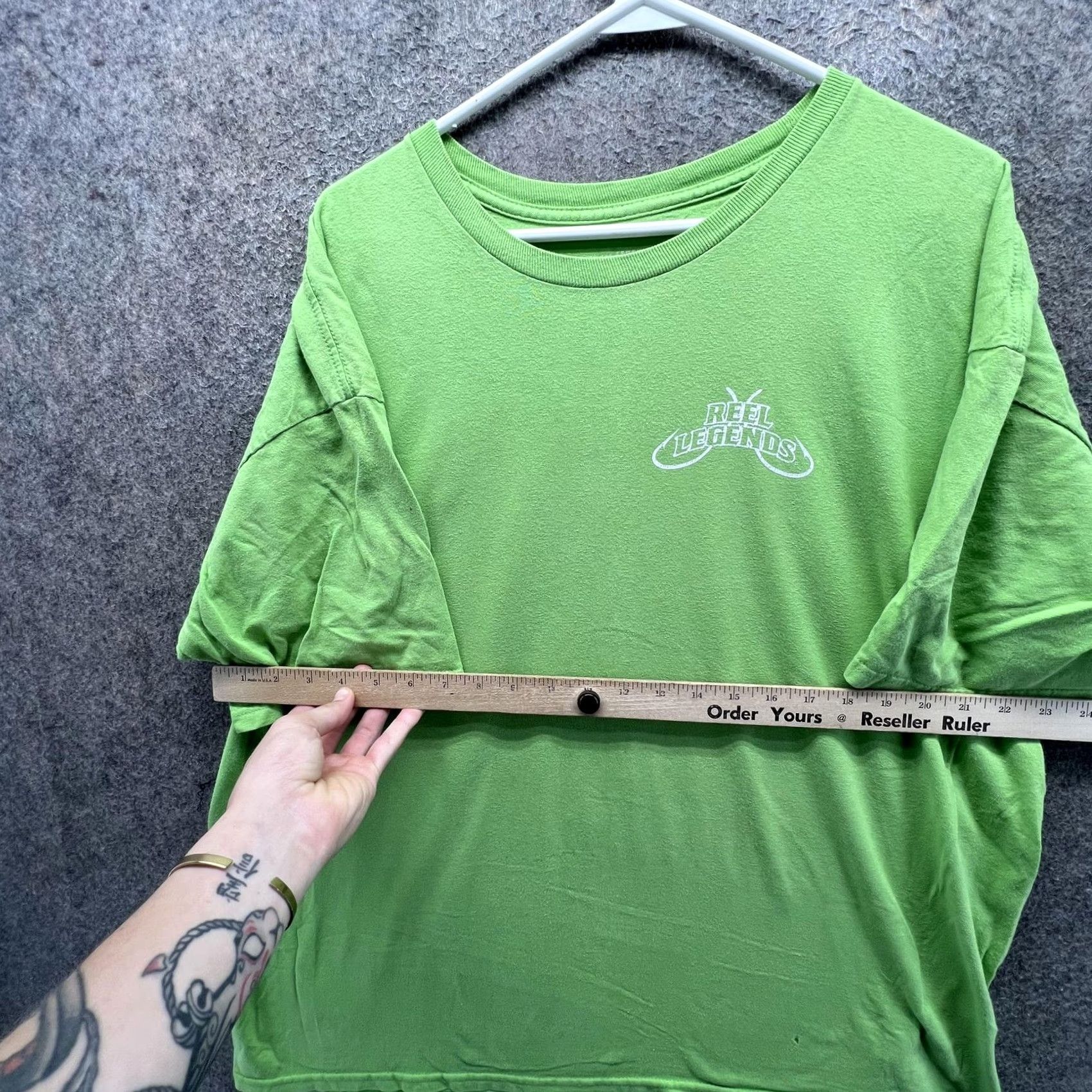 Vintage Reel Legends Shirt Mens XL Green Fish Graphic Performance Tee Outdoor Fishing Size US XL / EU 56 / 4 - 6 Thumbnail