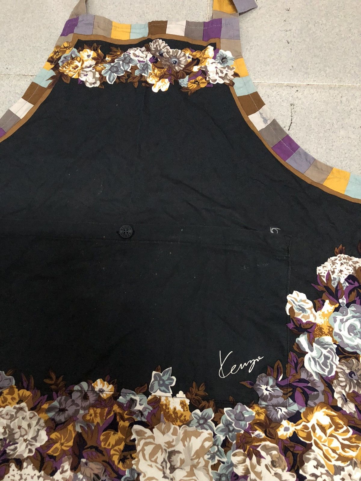 Japanese Brand × Kenzo × Vintage Vintage Kenzo Paris Flower Japanese Apron Size ONE SIZE - 2 Thumbnail