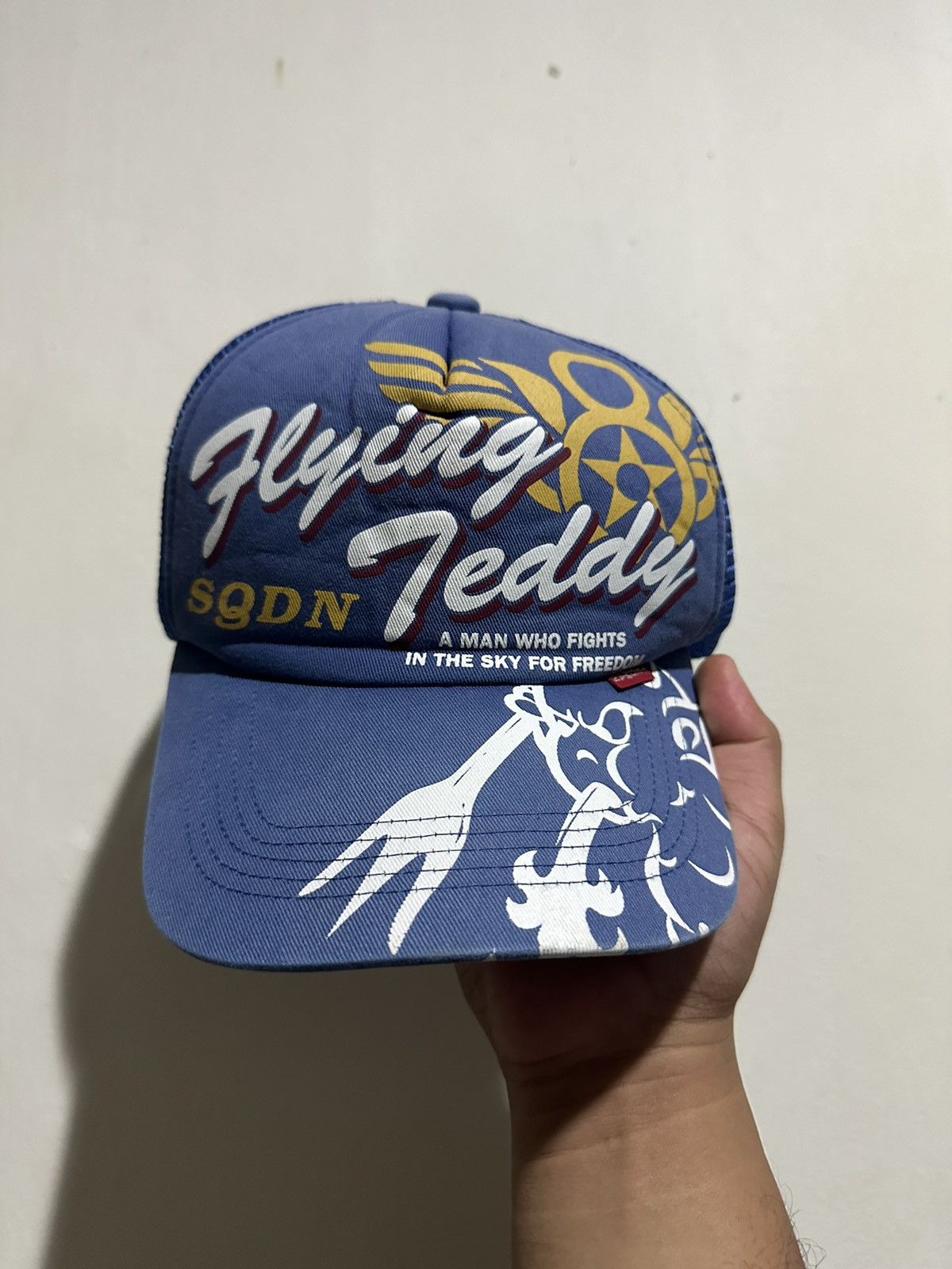 Vintage VTG Flying Teddy Devils Trucker Hats Size ONE SIZE - 2 Thumbnail