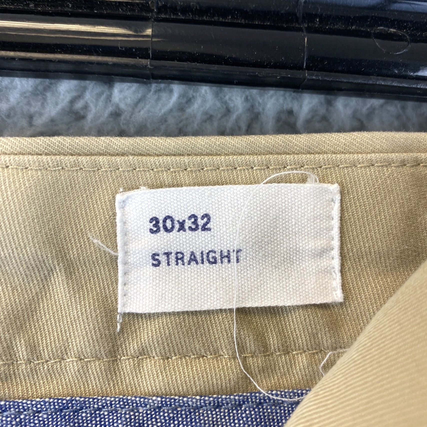 Gap VINTAGE Gap Mens Chino Pants - Flat Front Slim Fit Casual Cotton Blend Size 30x32 Beige Size US 30 / EU 46 - 6 Thumbnail