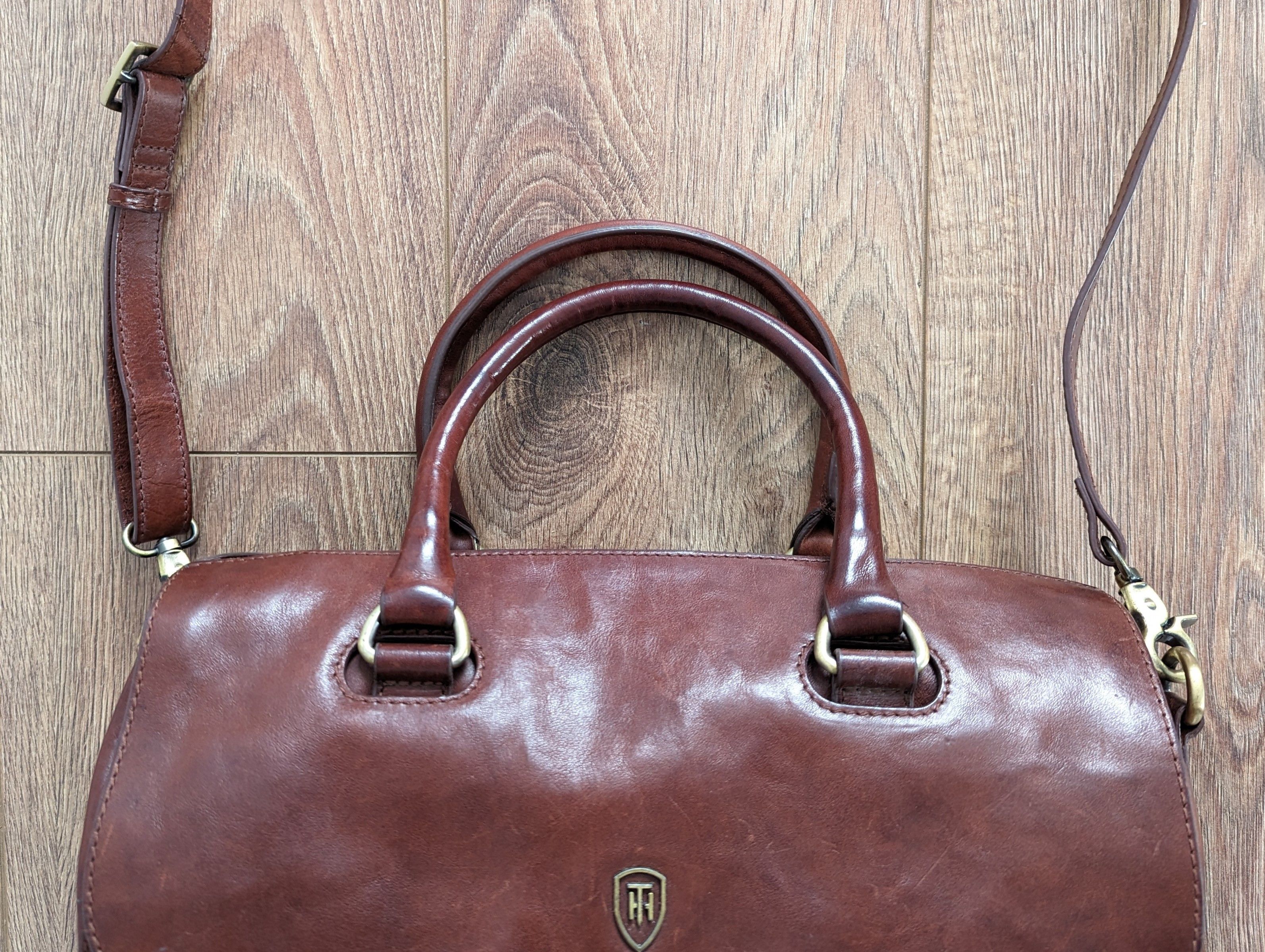 Genuine Leather Tumble & Hide Bag Genuine Italian Vegetable Tanned Leather Size ONE SIZE - 21 Thumbnail