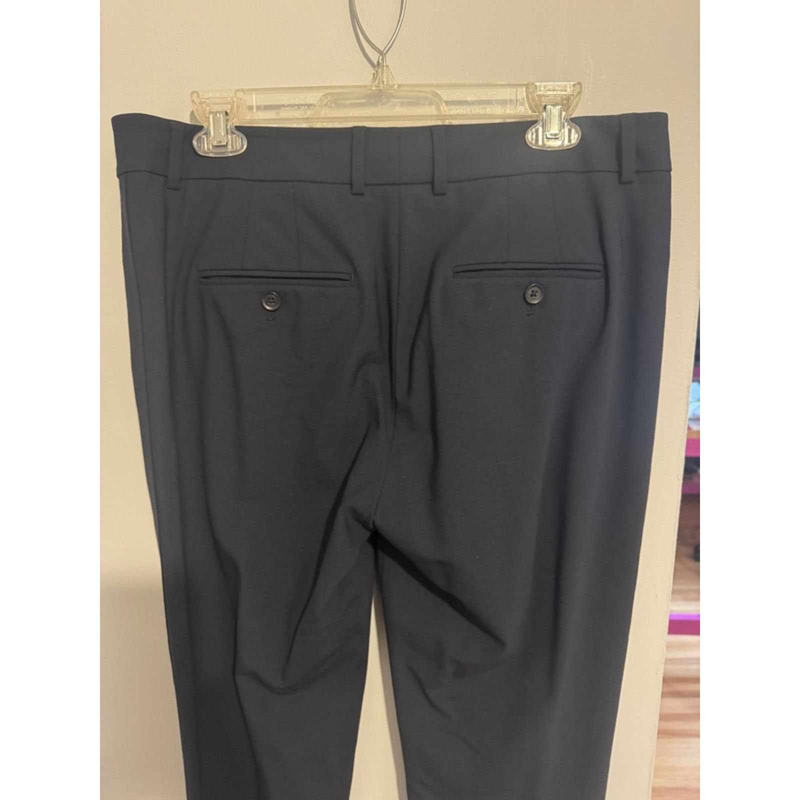 Vince Vince Black Dress Pants - Slim Tailored Size 34" / US 12 / IT 48 - 6 Thumbnail