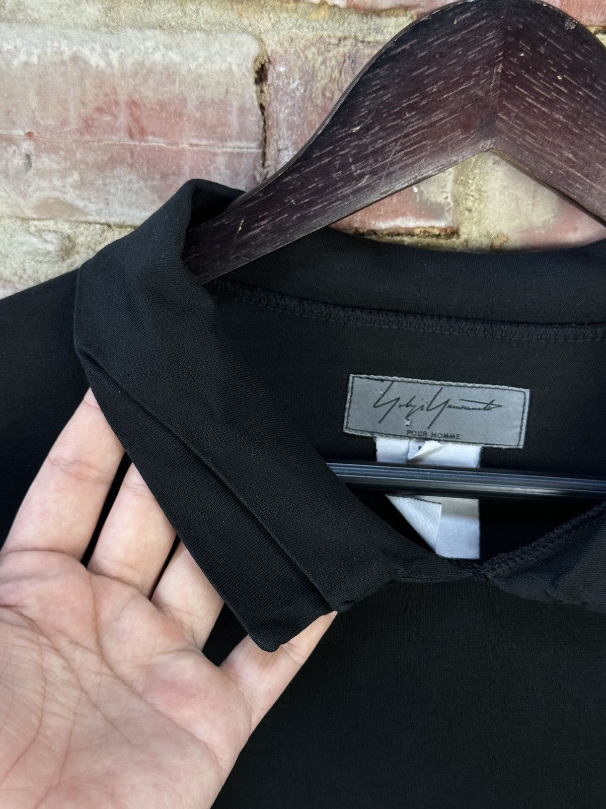 Vintage × Yohji Yamamoto Yohji Yamamoto Pour Home Vintage Polo Long Sleeve Pullover Size US M / EU 48-50 / 2 - 13 Thumbnail