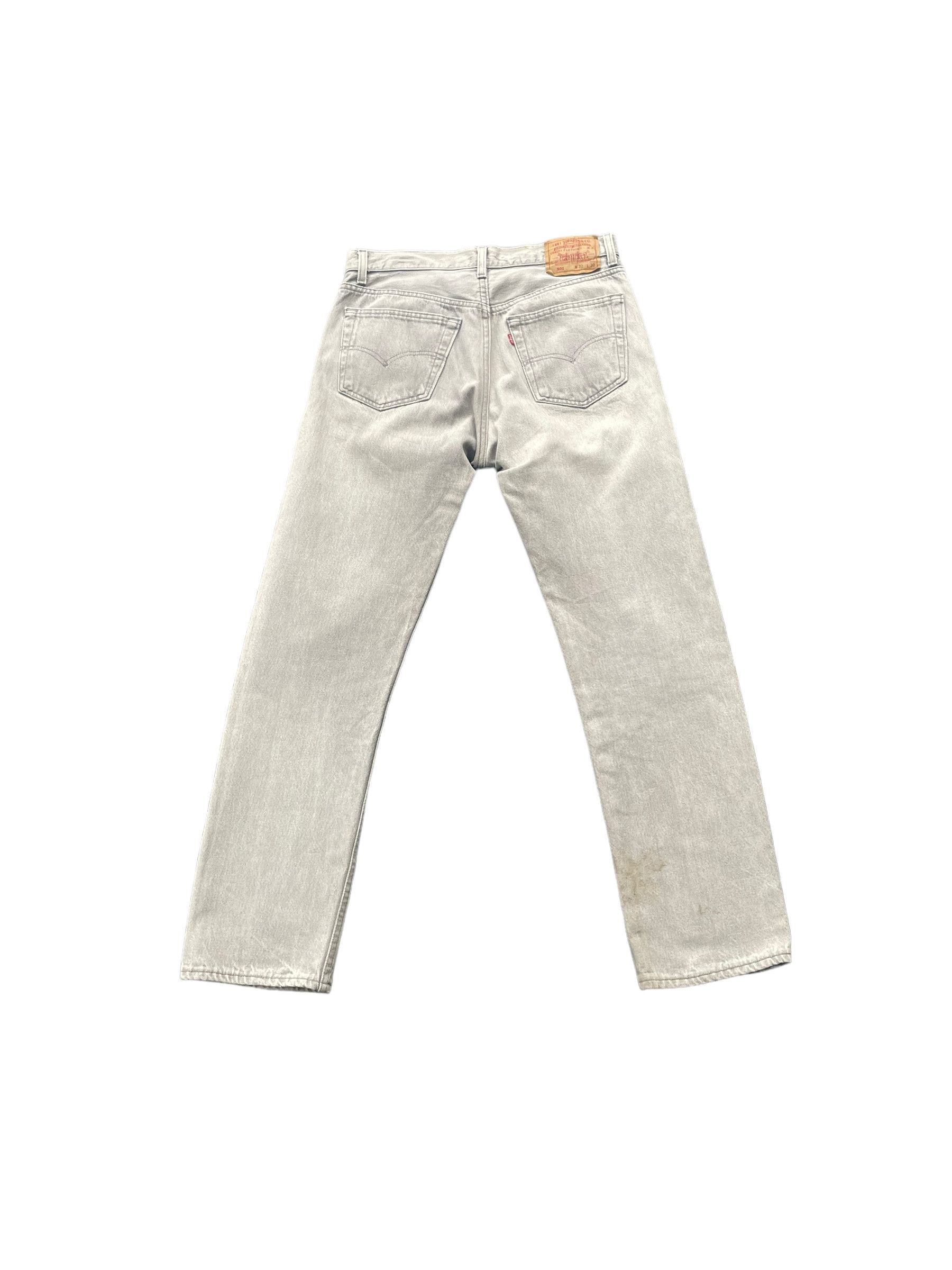 Levi's Vintage 1991 Levis 501 e Faded Grey Denim Size US 32 / EU 48 - 3 Thumbnail