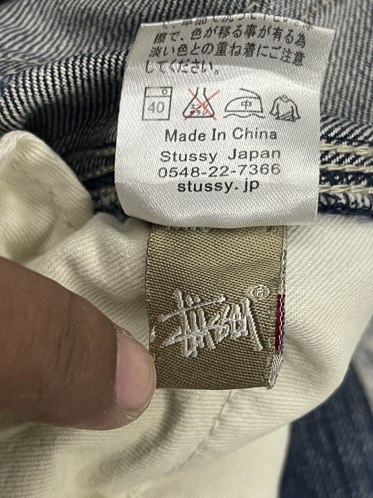Stussy Vintage Stüssy Japan 'Rough & Rugged' Carpenter Denim Pants Size US 32 / EU 48 - 11 Thumbnail