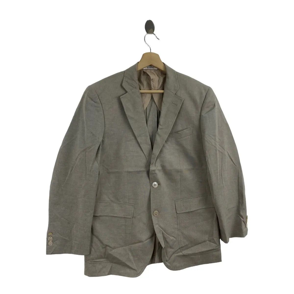 Kansai Yamamoto Vtg KANSAI YAMAMOTO HOMME Collection Blazer 2 Button Sport Size 38R - 3 Thumbnail