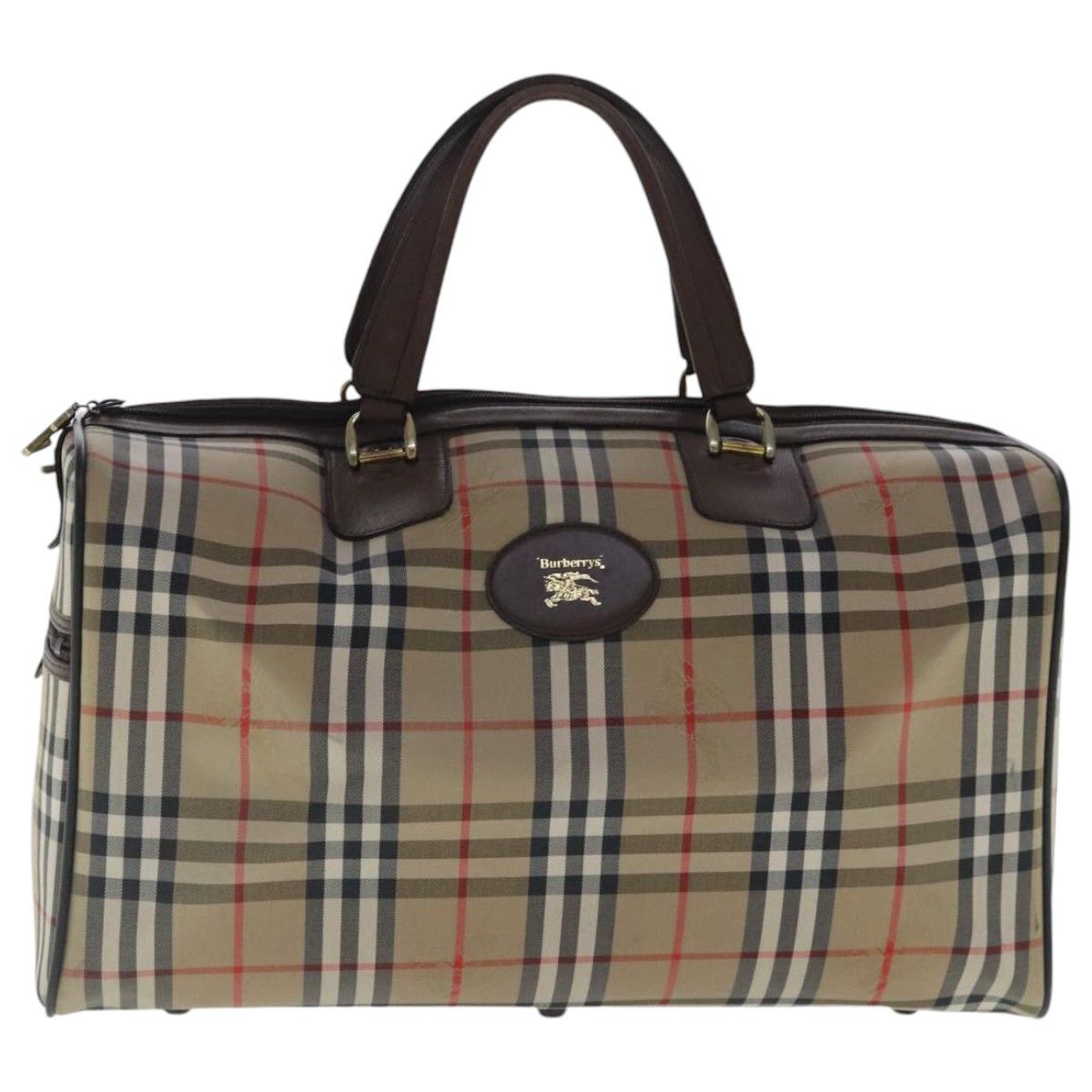 Burberry Nova Check Beige Canvas Travel Bag (Pre-Owned) Size ONE SIZE - 1 Thumbnail