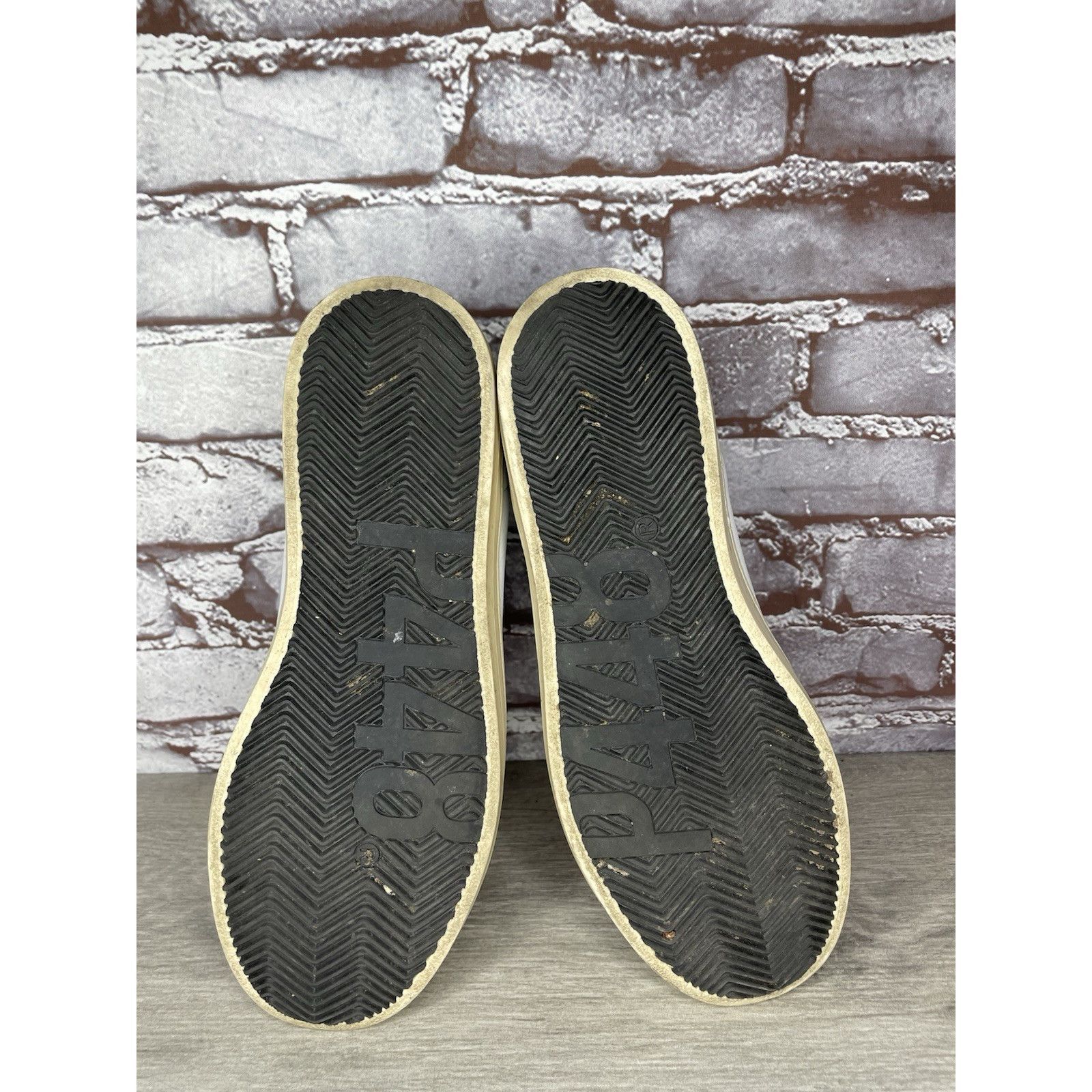 P448 P448 John Kale Bia White Leather Grey Lace Up Casual Sneaker Size US 11 / IT 41 - 16 Thumbnail