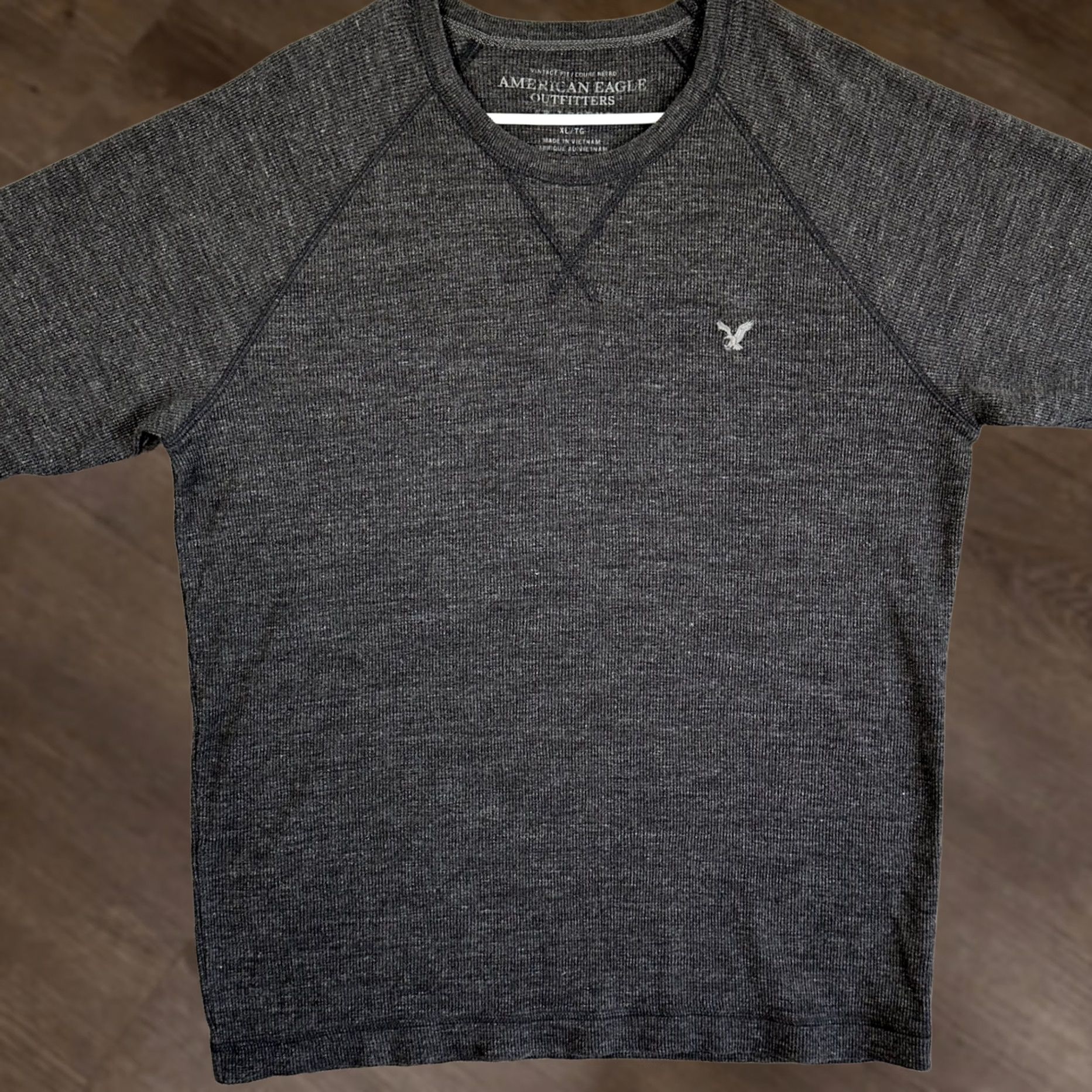 Vintage VINTAGE? No. American Eagle AE Legend Sweater Crew Neck Men XL Dark Gray Thermal Waffle Knit Size US XL / EU 56 / 4 - 1 Thumbnail