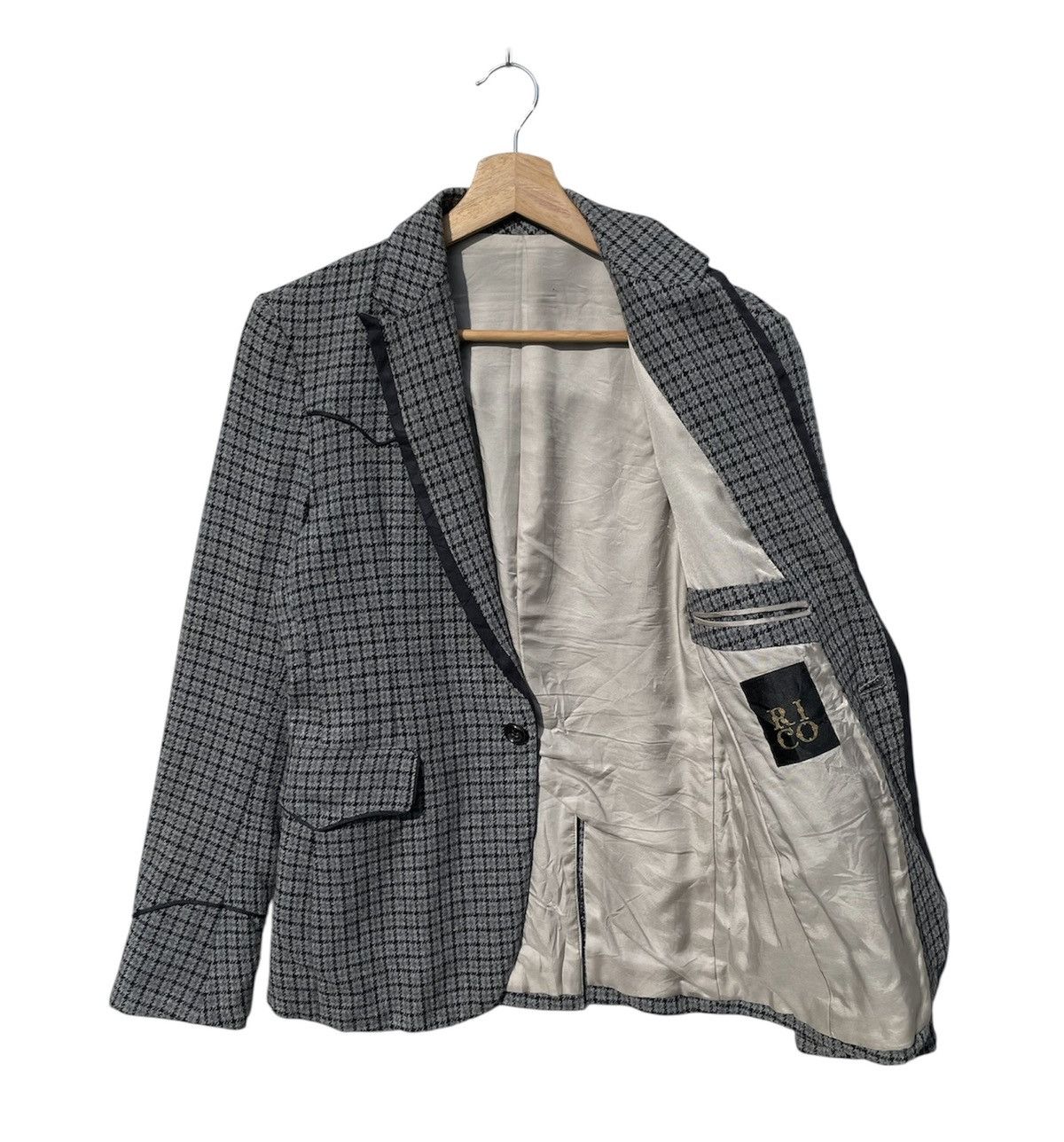 Japanese Brand RARE🔥 RICO Blazer Jacket Wool Size S / US 4 / IT 40 - 3 Thumbnail