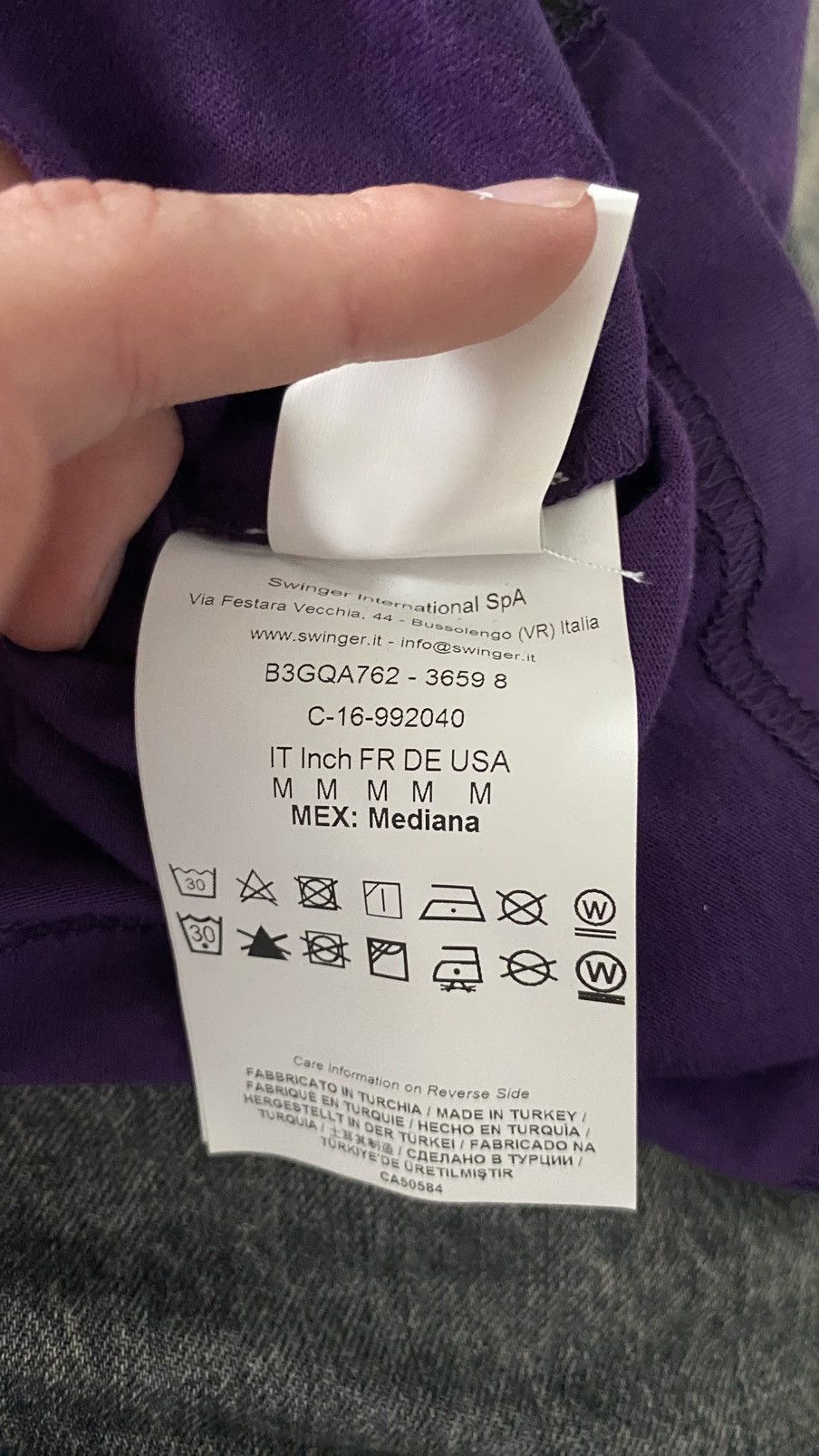 Versace Jeans Couture Versace Jeans Archival Purple Border Geometric T-Shirt M Size US M / EU 48-50 / 2 - 2 Thumbnail