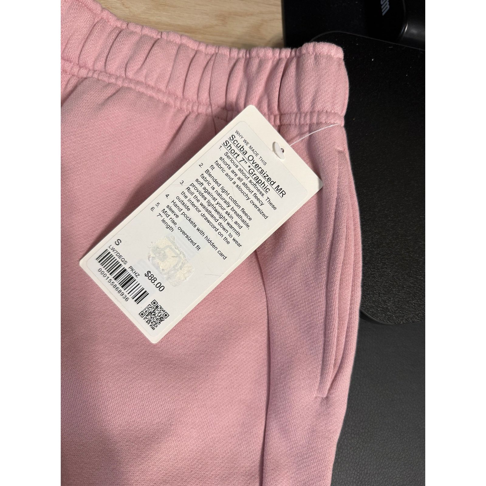 Lululemon $88 New Lululemon Scuba Oversized Mid Rise Short - Pink - S Size 28" / US 6 / IT 42 - 7 Thumbnail