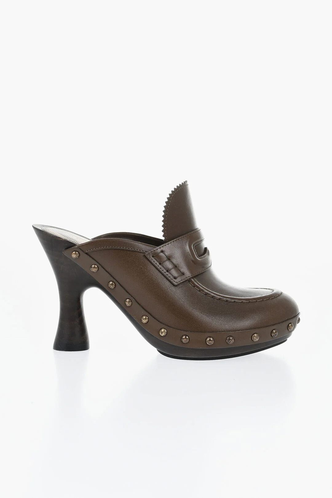 Burberry og1mm0426 Brushed Leather Mules in Brown Size US 9 / IT 39 - 1 Thumbnail