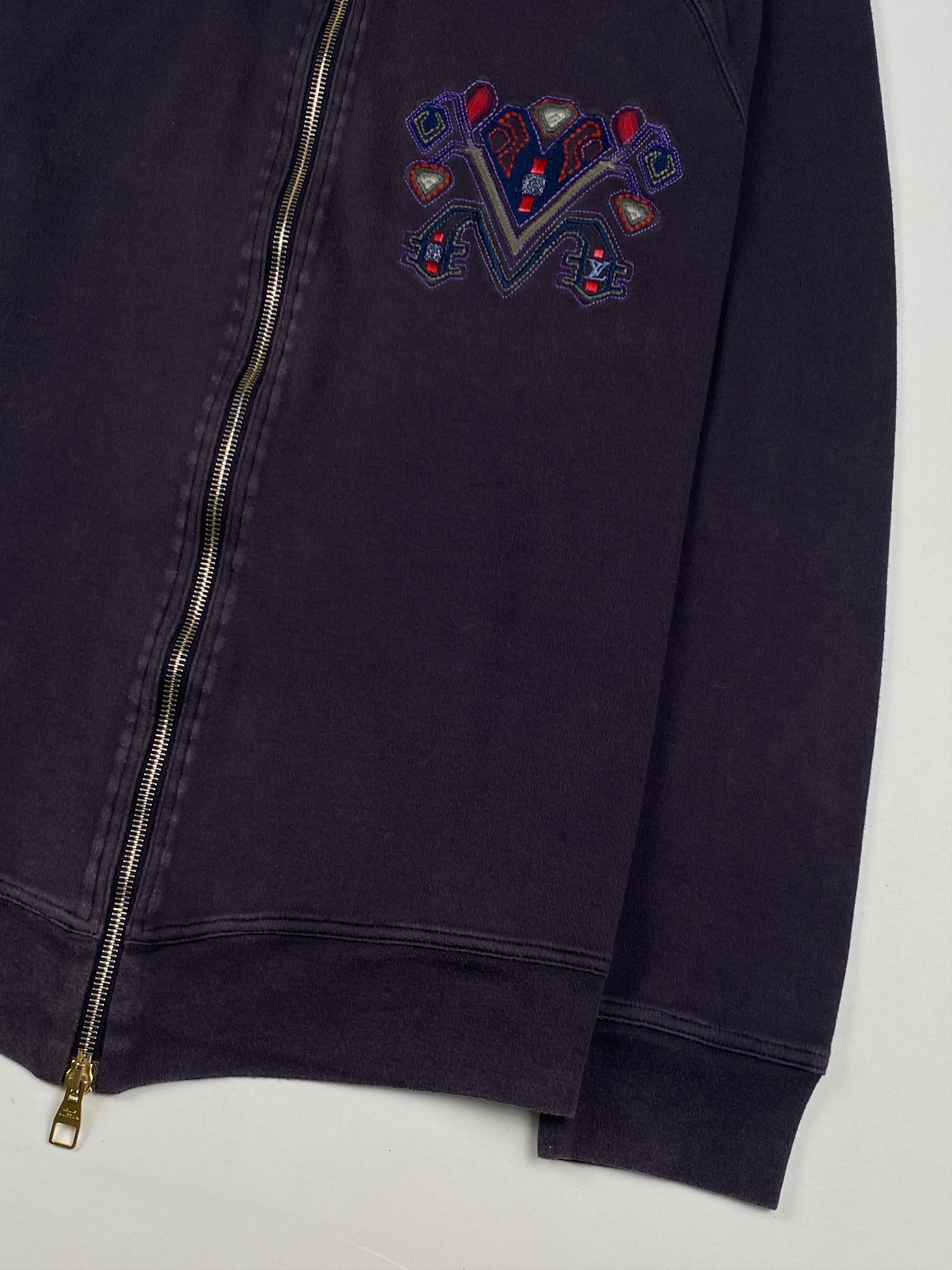 Louis Vuitton Embroidered Logo Mock Neck Track Jacket Size L / US 10 / IT 46 - 8 Thumbnail