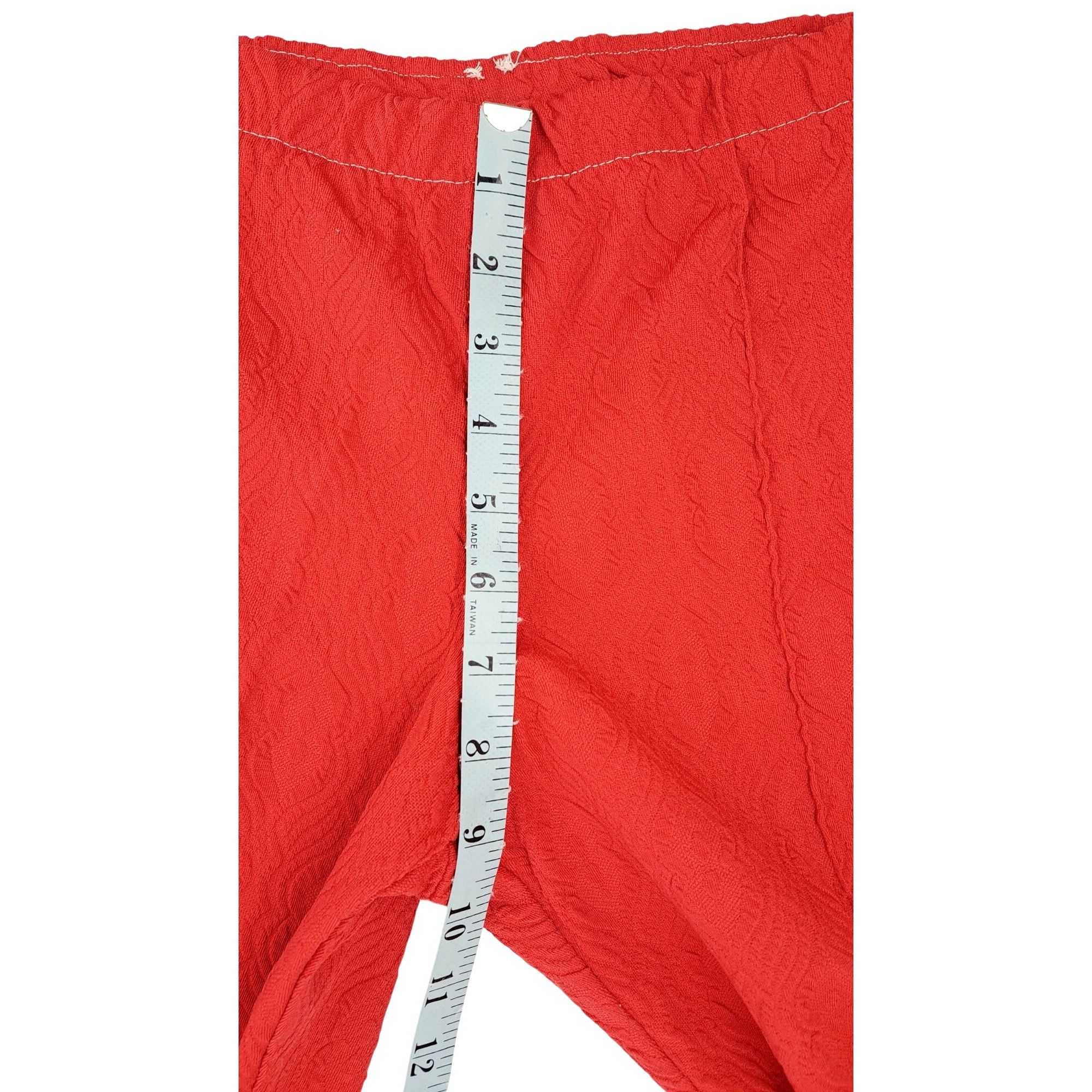 Handmade Vintage Handmade Polyester Pants Textured Stitched Crease 4 Size 27" / US 4 / IT 40 - 6 Thumbnail