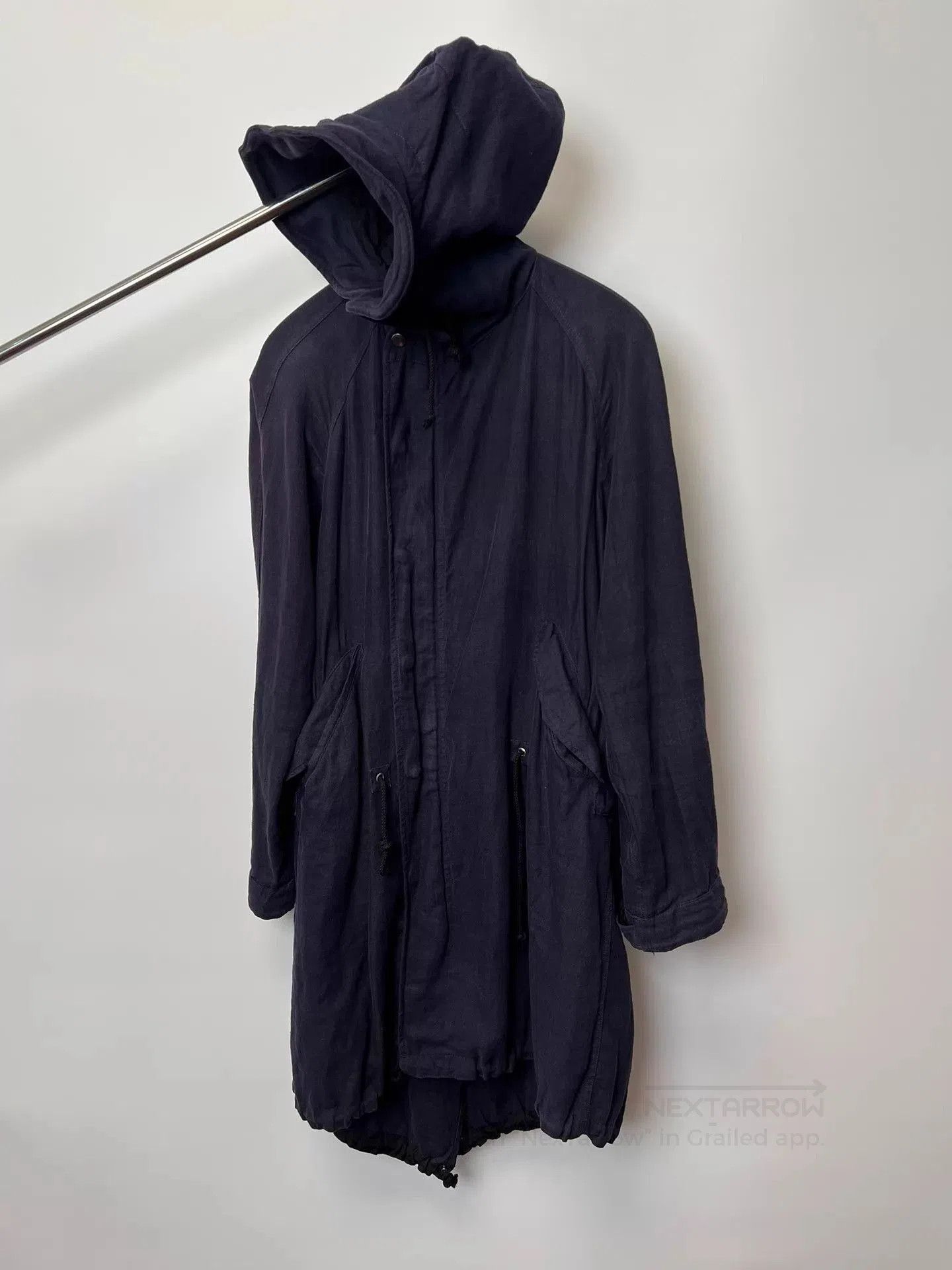 Yohji Yamamoto Hooded Long Parka Coat. Size US M / EU 48-50 / 2 - 1 Thumbnail