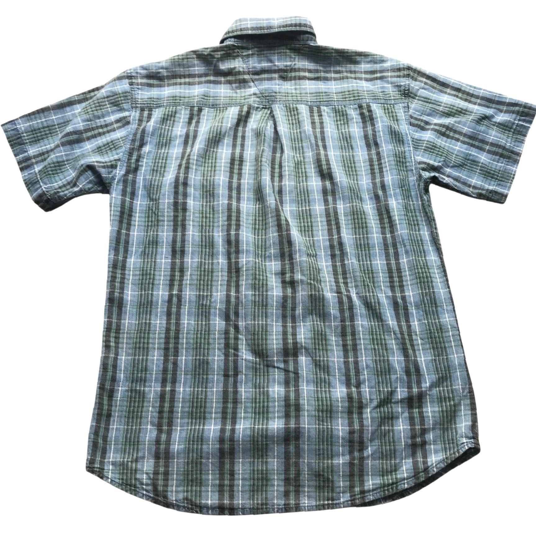 Dickies VINTAGE Dickies Button Up Shirt Mens M Plaid Blue Green Short Sleeve Logo Embroidered 90s Casual Size US M / EU 48-50 / 2 - 5 Thumbnail