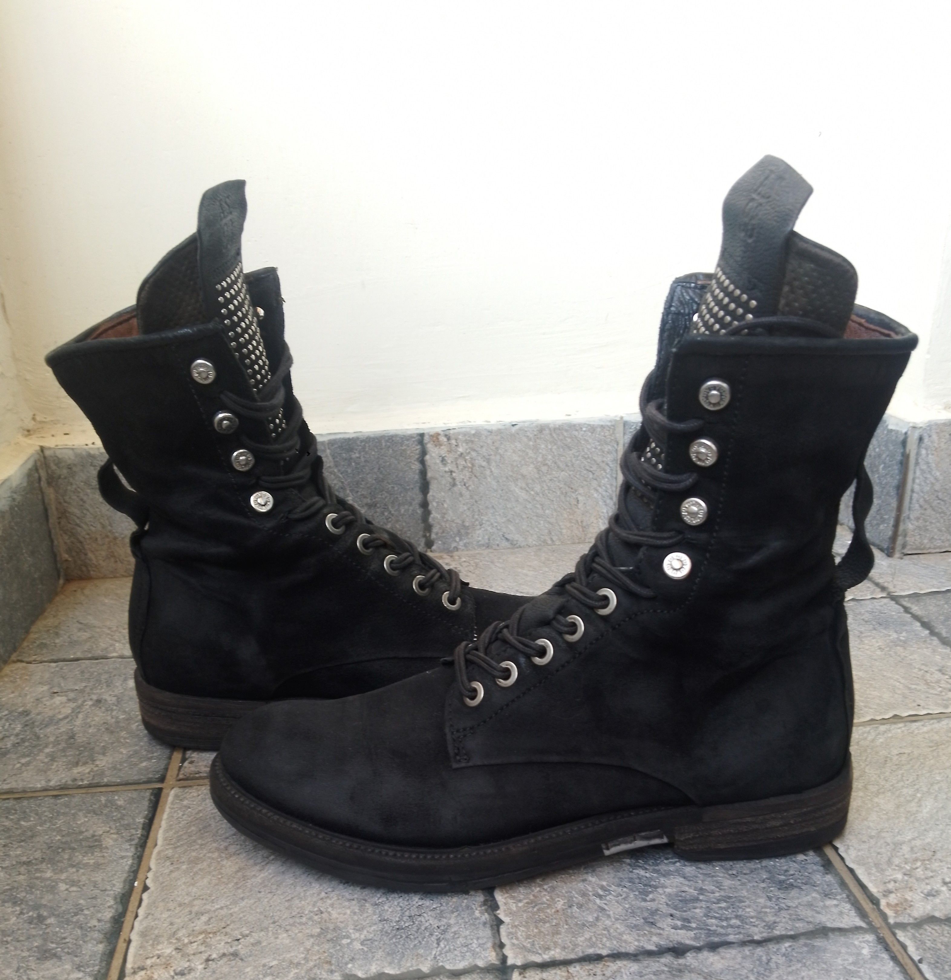 A.S.98 AS 98 black suede combat style boots Size US 8 / EU 41 - 19 Thumbnail