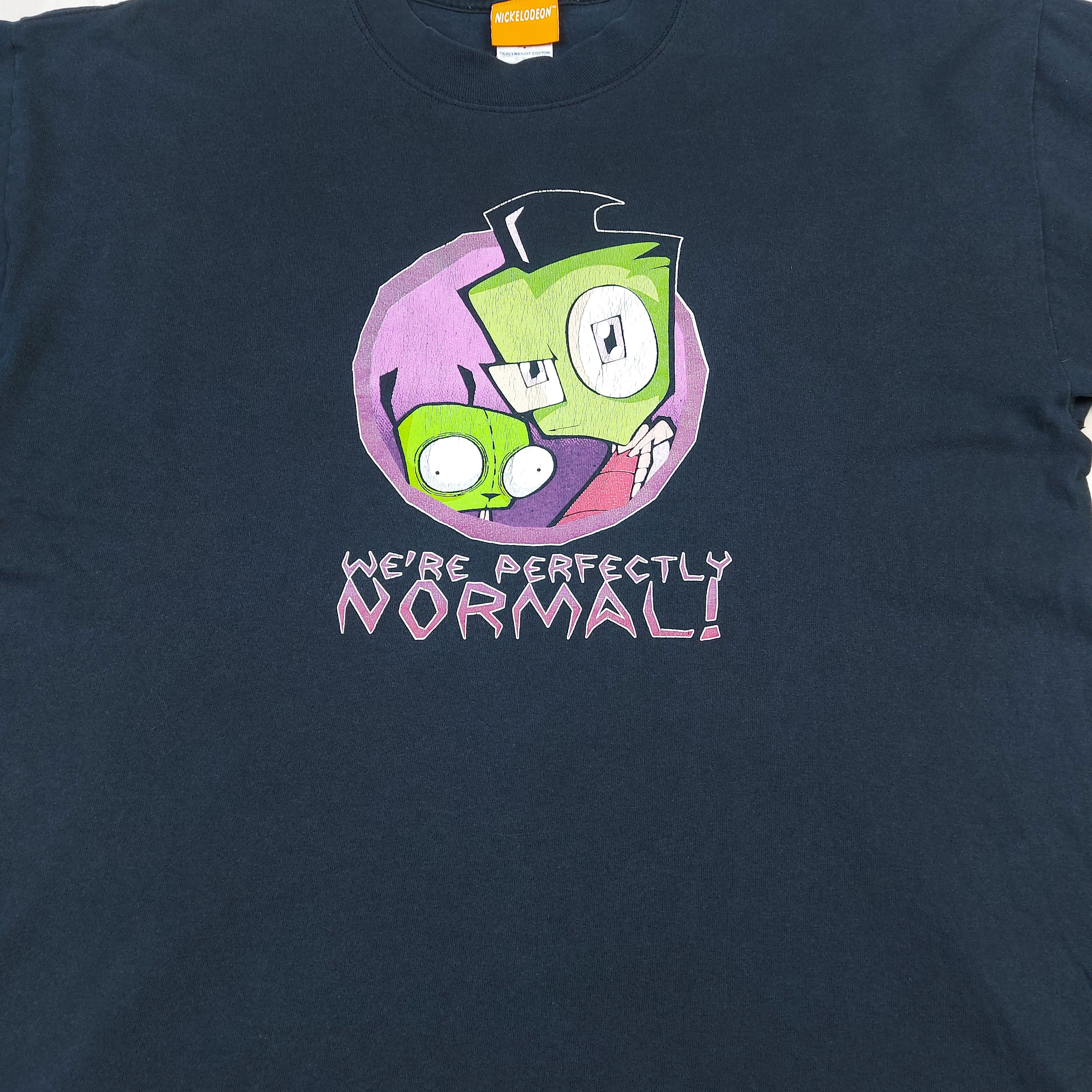 Nickelodeon Vintage 2004 Nickelodeon Invader Zim We're Perfectly TEE Size US XL / EU 56 / 4 - 5 Thumbnail