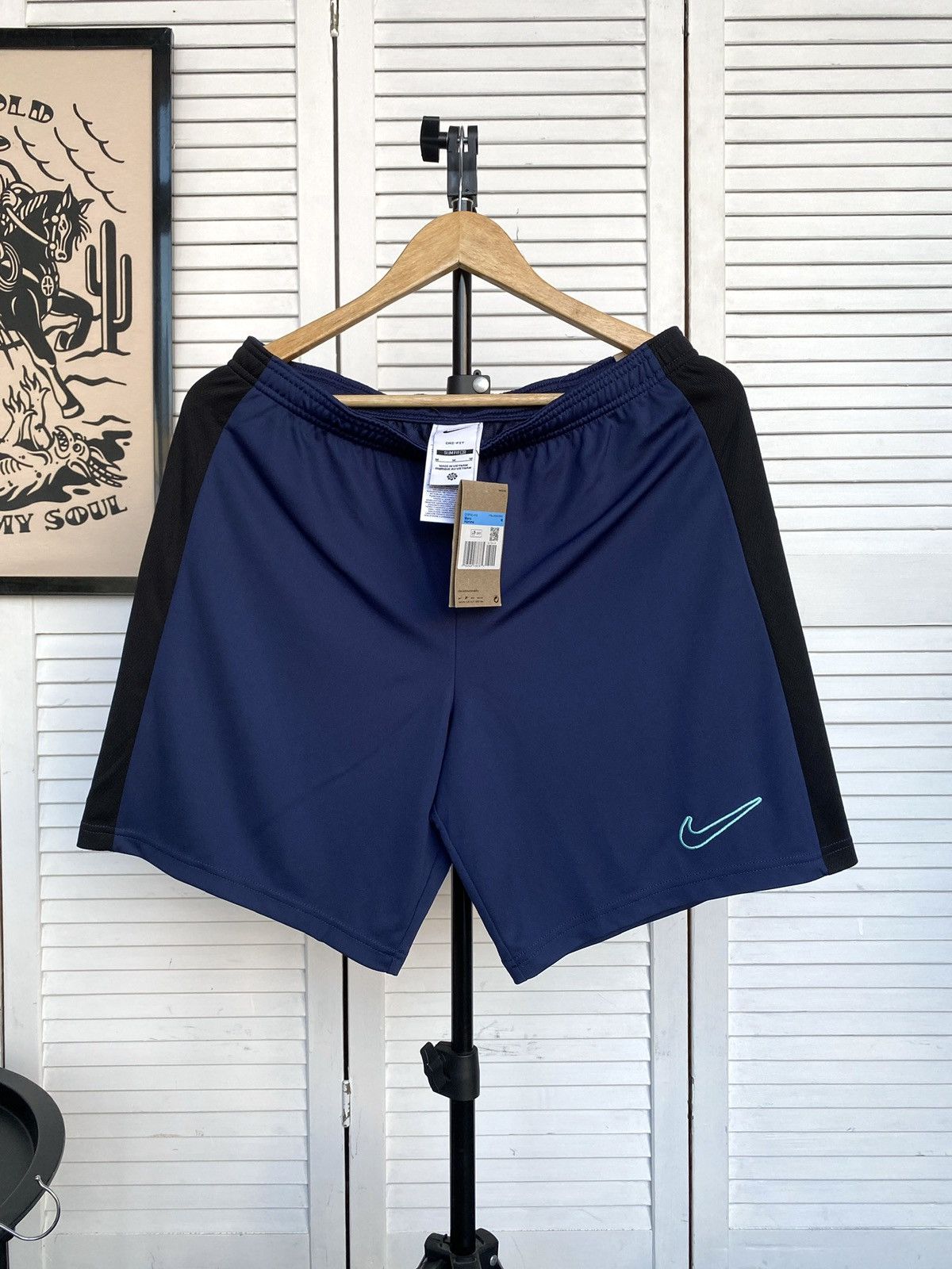 Nike Nike Dri-FIT Academy Dri-FIT Soccer Shorts Blue Running Size US 32 / EU 48 - 1 Thumbnail