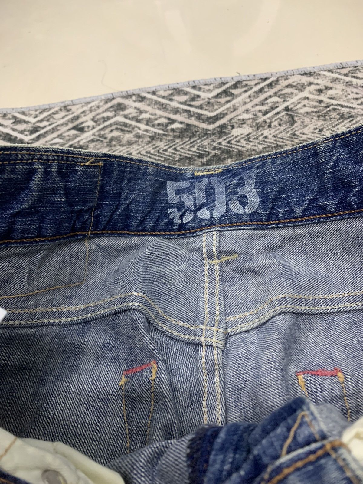 Edwin 90s EDWIN 503 BLUE TRIP DISTRESSED PANT Size US 31 - 8 Thumbnail
