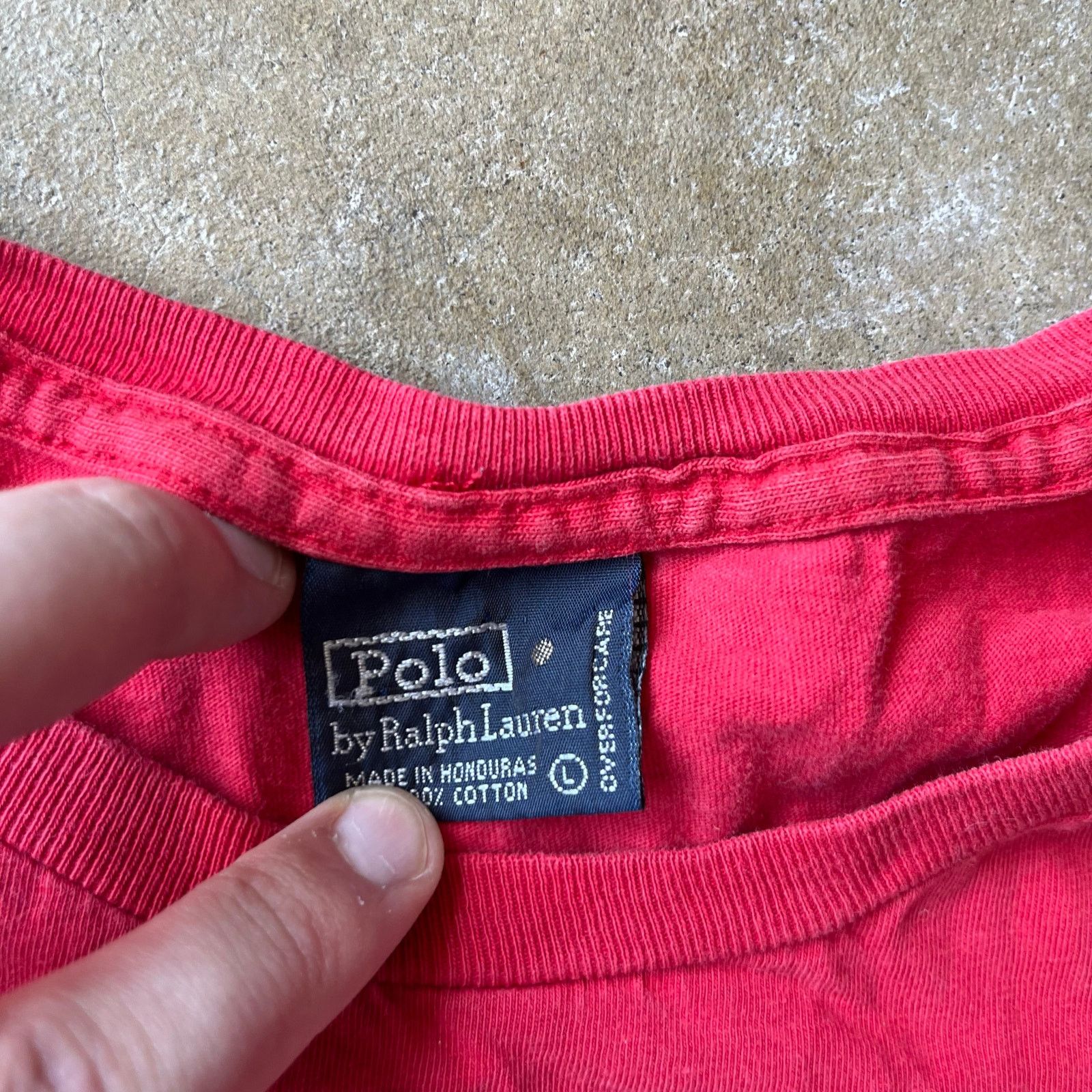 Vintage VINTAGE 90S POLO RALPH LAUREN LONGSLEEVE SHIRT RED LARGE Size US L / EU 52-54 / 3 - 4 Thumbnail