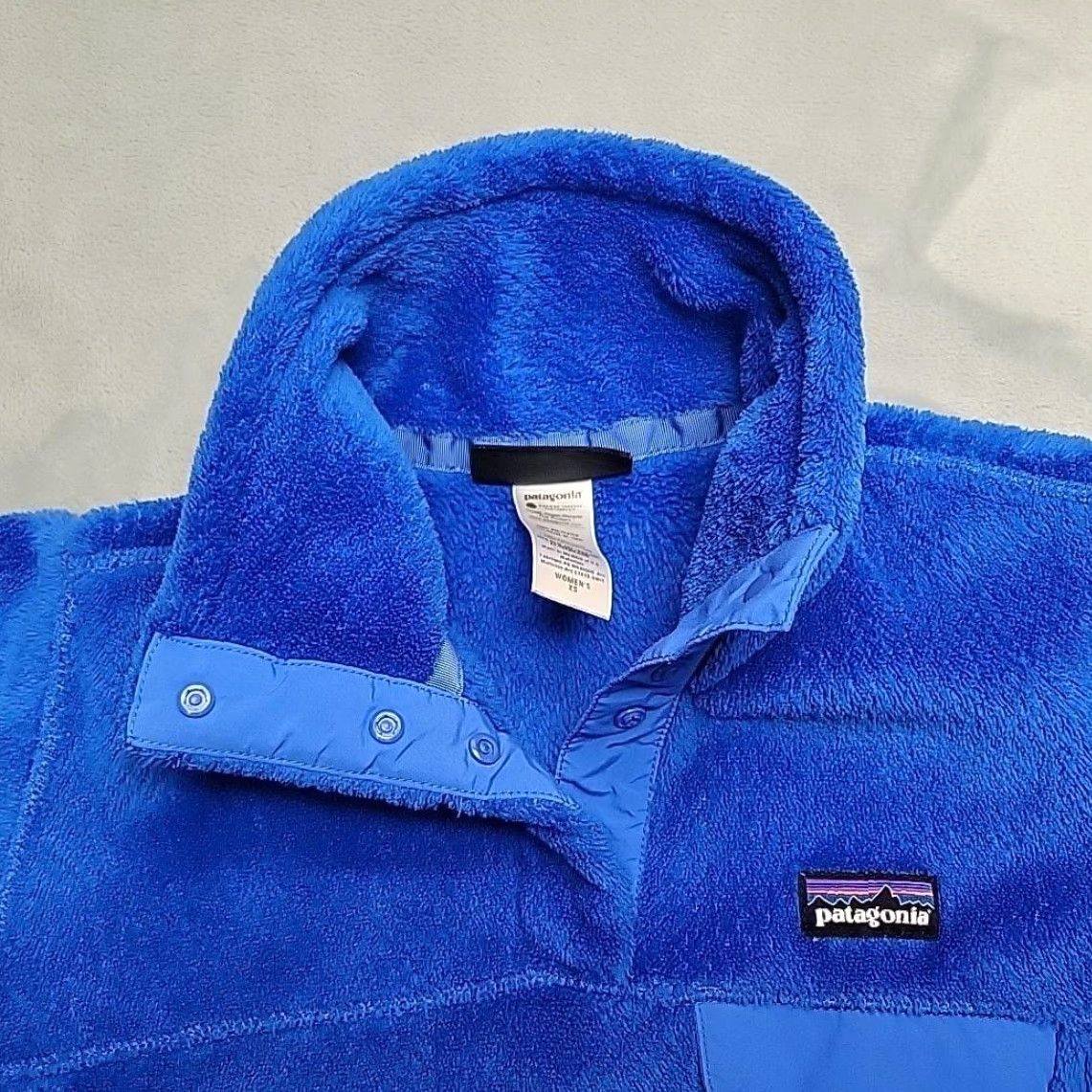 Patagonia Patagonia Fleece Jacket Womens XS Blue Snap T Pullover Sherpa Sweater Warm Size XS / US 0-2 / IT 36-38 - 4 Thumbnail
