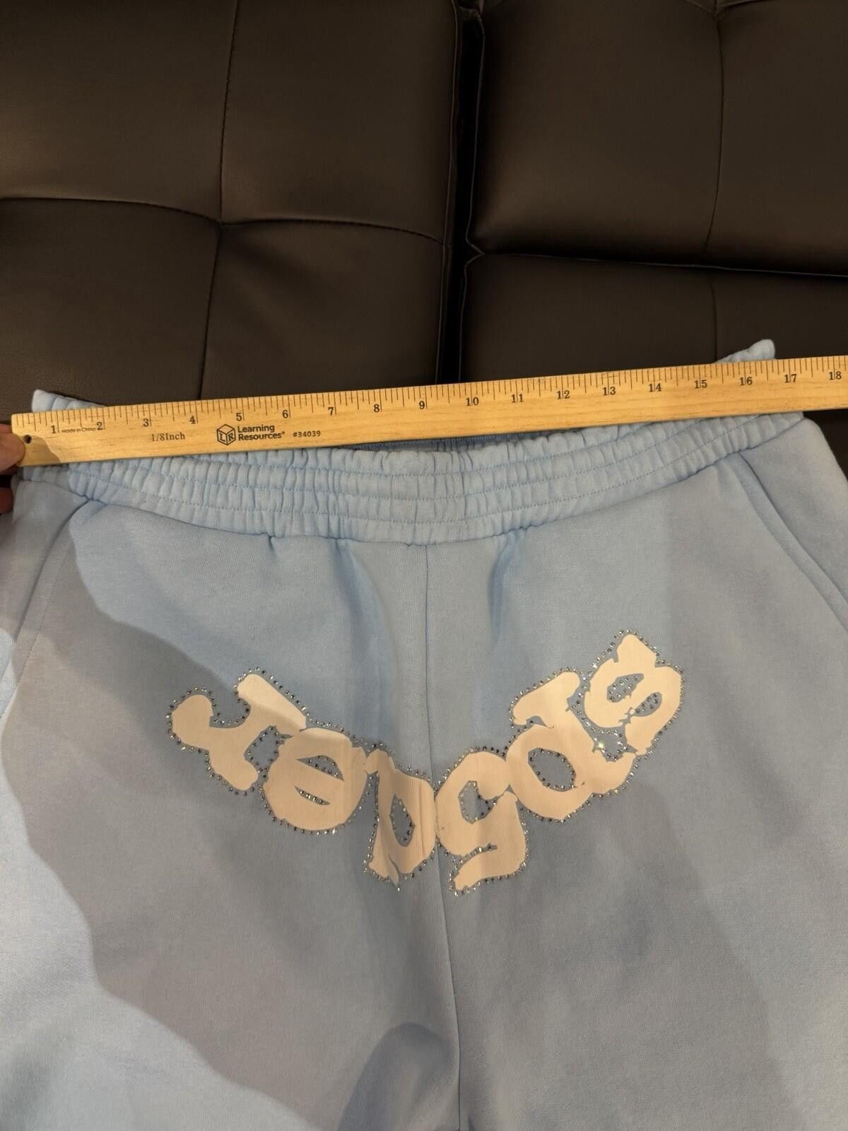 Sp5der Spider Worldwide Sp5der Sweat Shorts Blue VVS Size (XL) Size US 36 / EU 52 - 9 Thumbnail