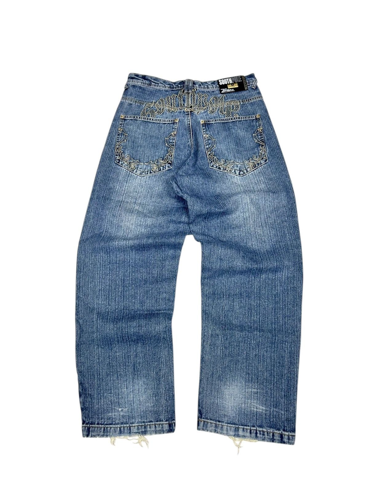 Southpole Vintage Southpole embroidered jeans pants y2k rap pinkman Size US 34 / EU 50 - 1 Thumbnail