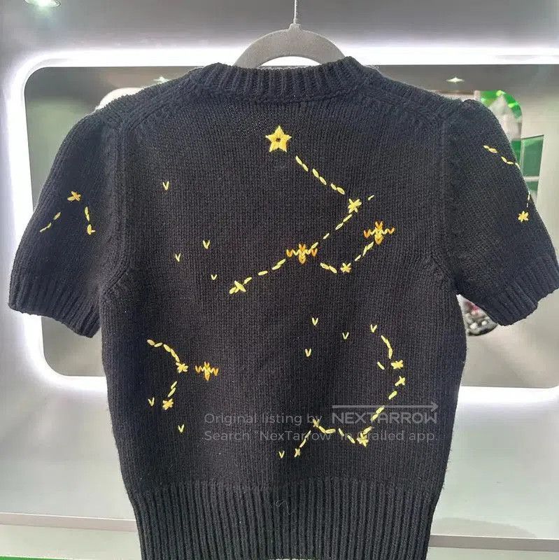 Dior Dior Black Wool Logo Short Sleeve T. Size S / US 4 / IT 40 - 6 Thumbnail