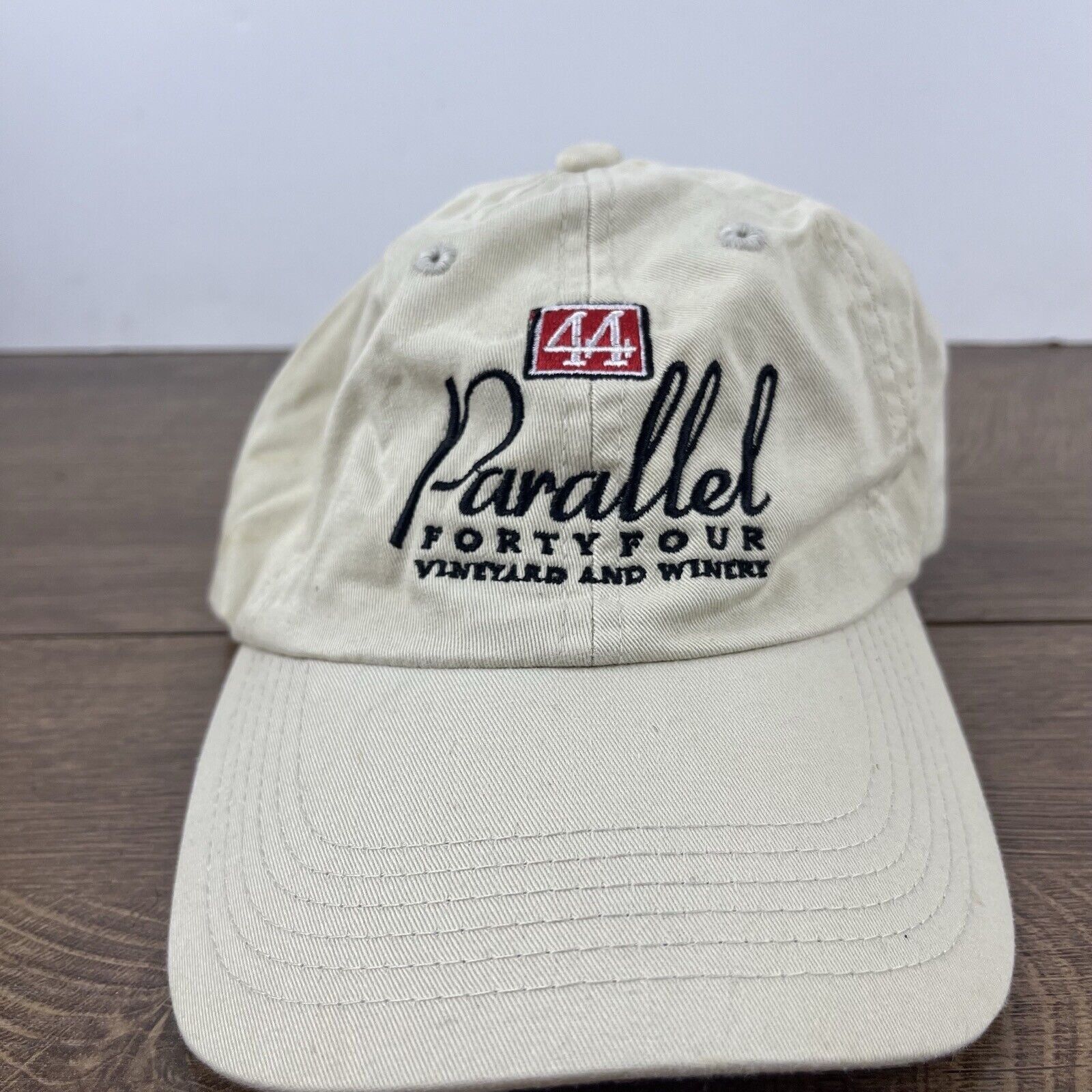 Other Parallel Forty Four Hat Vineyard 44 White Hat Adjustable Whi Size ONE SIZE - 6 Thumbnail