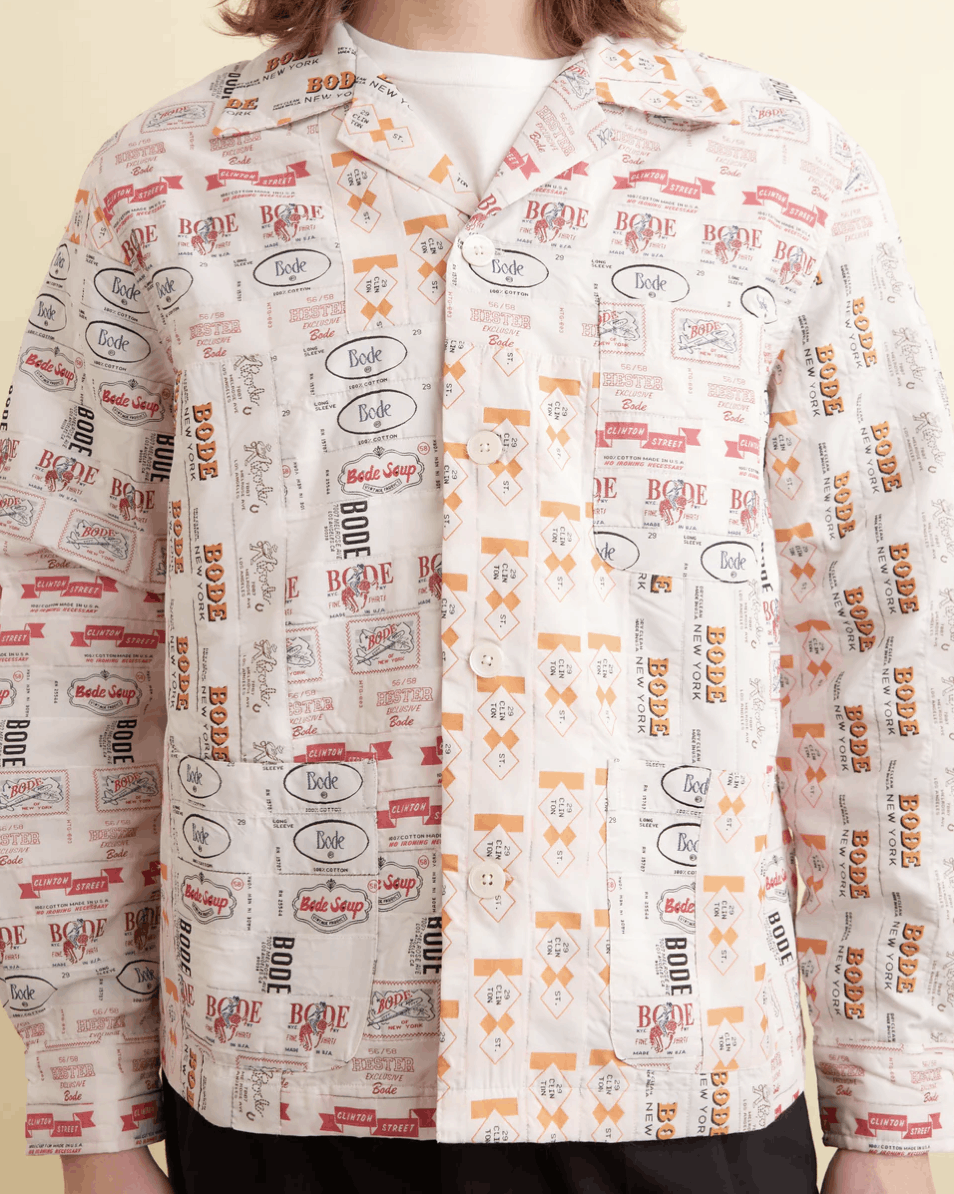 Bode Clinton Street Label Overshirt Size US M / EU 48-50 / 2 - 1 Thumbnail