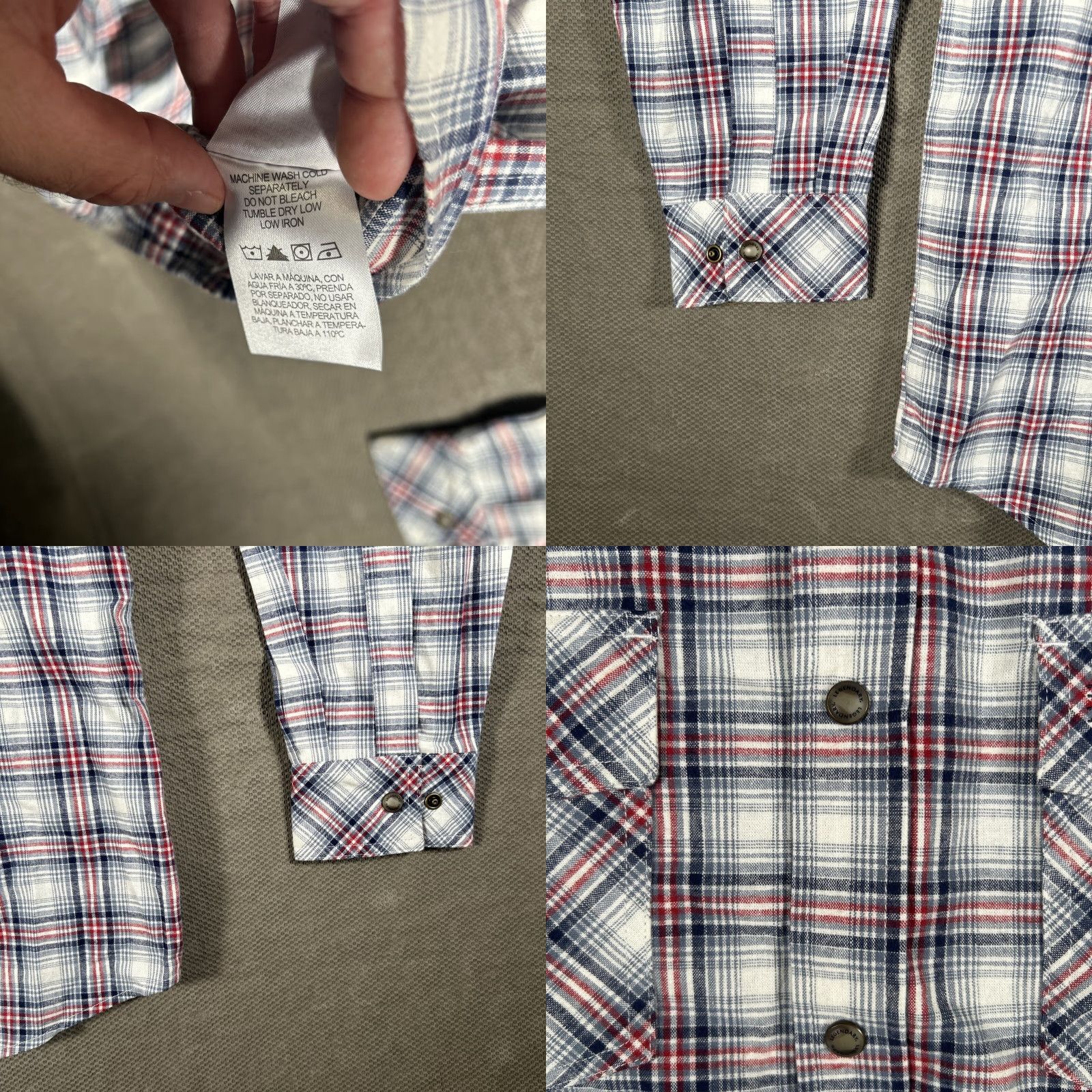Vintage VINTAGE Legendary Whitetails Shirt Mens Large Snap Button Up Flannel Plaid Pockets Size US L / EU 52-54 / 3 - 8 Thumbnail