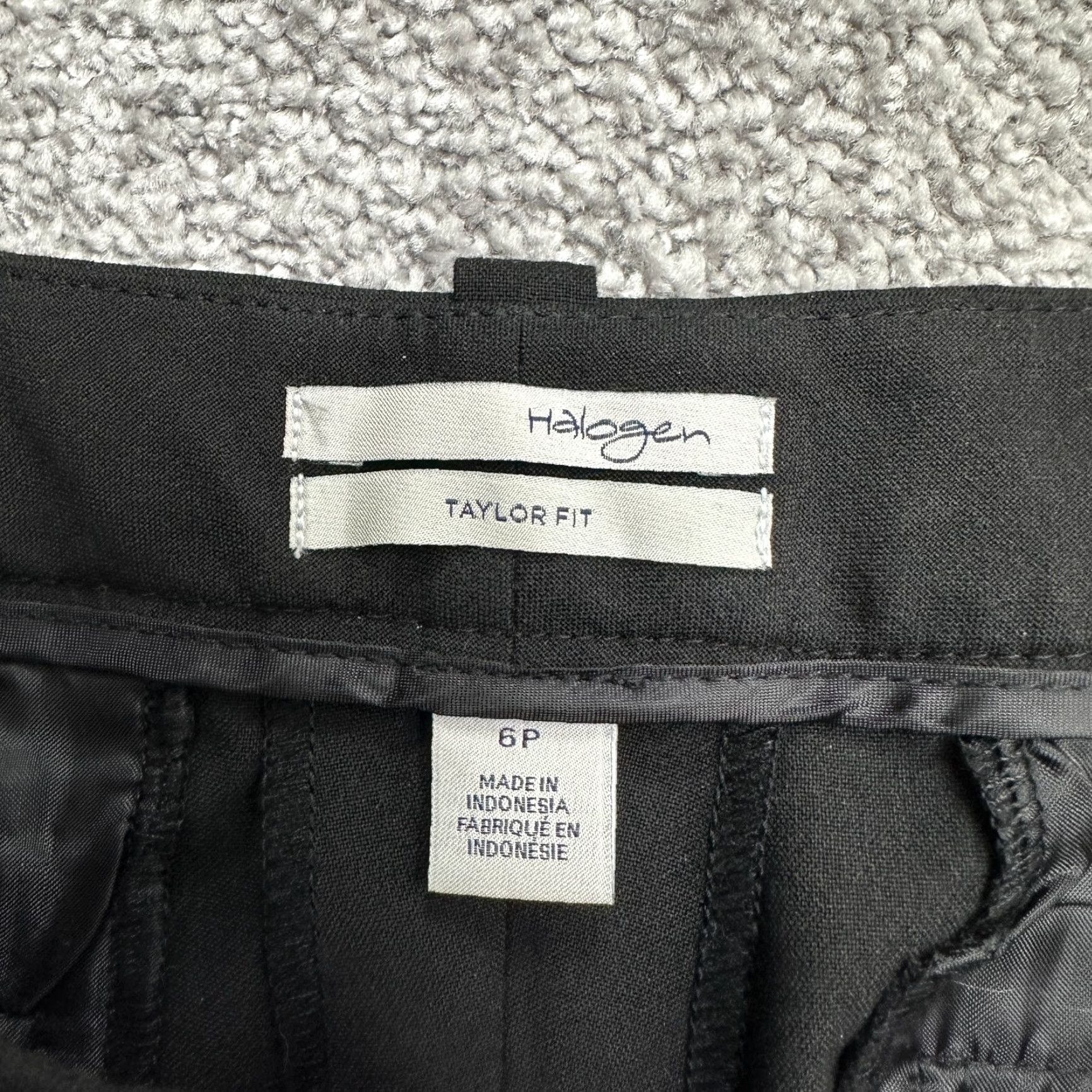 Vintage Halogen Dress Pants Womens 6P Black Mid Rise Straight Leg 32x30 Petite Utility Workwear, Business, Formal, Casual, Travel Mens, Womens Size 28" / US 6 / IT 42 - 5 Thumbnail