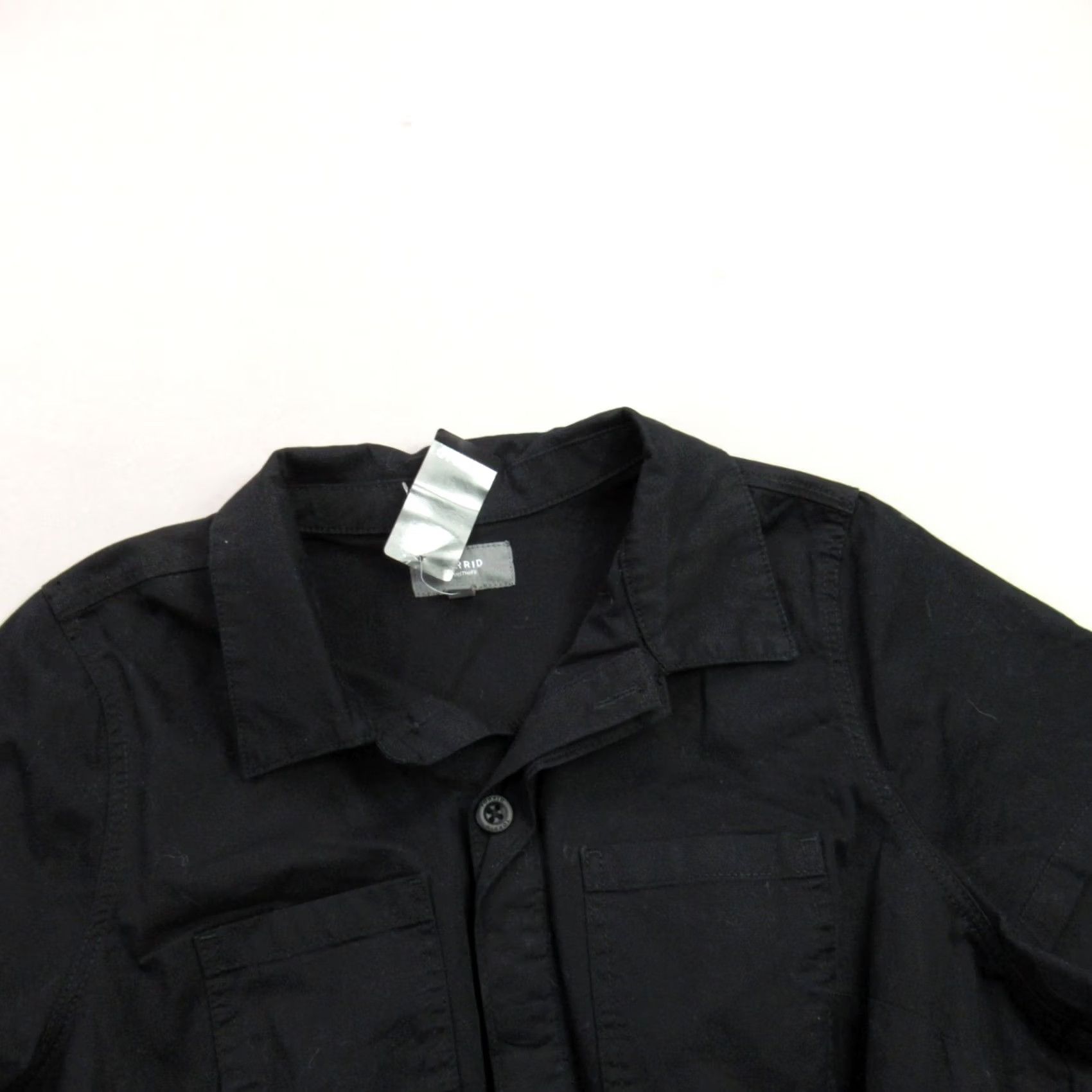 Torrid Torrid Romper Womens 14 Lightweight Twill Black Normcore Utility Jumper Short Sleeve Button Collared One-Piece Size XL / US 12-14 / IT 48-50 - 2 Thumbnail
