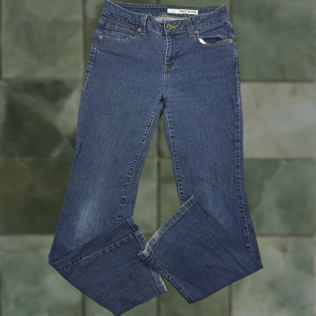 DKNY VINTAGE DKNY Jeans Bootcut Womens 8R Hipster 90s Y2K Blue Cotton Size 30" / US 8 / IT 44 - 1 Thumbnail