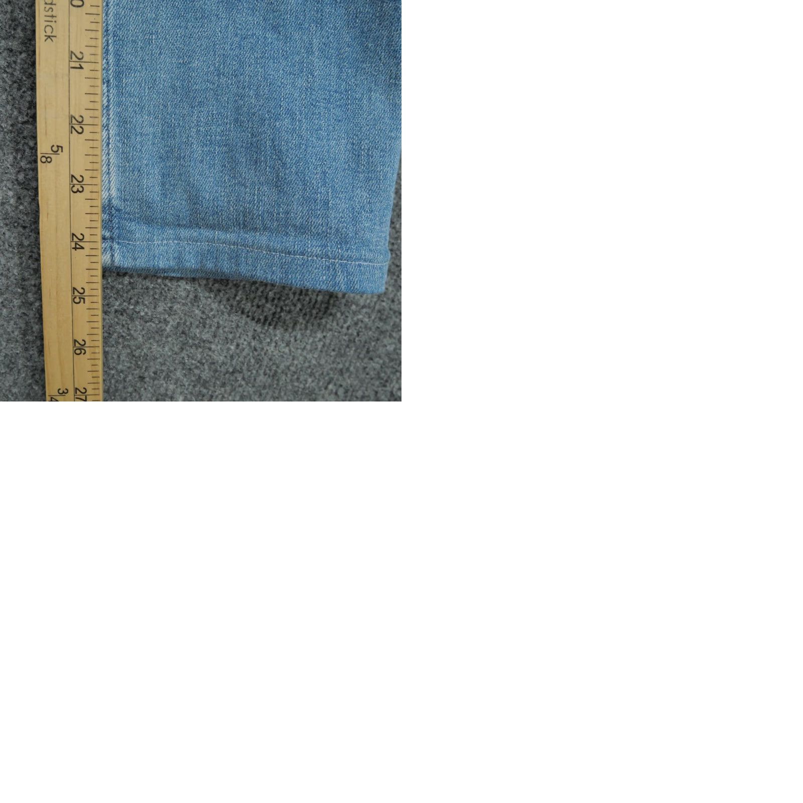 Allsaints AllSaints Jeans Womens 30 Blue Denim Pants Cropped Distressed Button Fly Skinny Regular Size 24" / US 00 / IT 34 - 11 Thumbnail