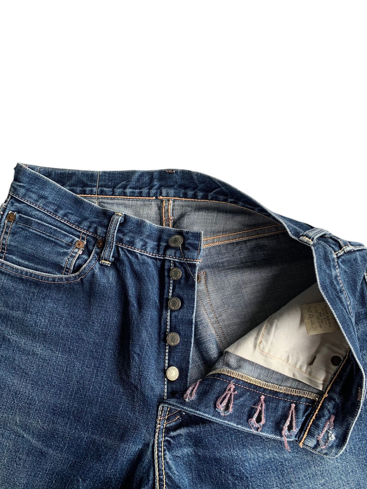 Kapital FOB Factory Selvedge Button Fly Japanese Denim Size US 30 / EU 46 - 15 Thumbnail