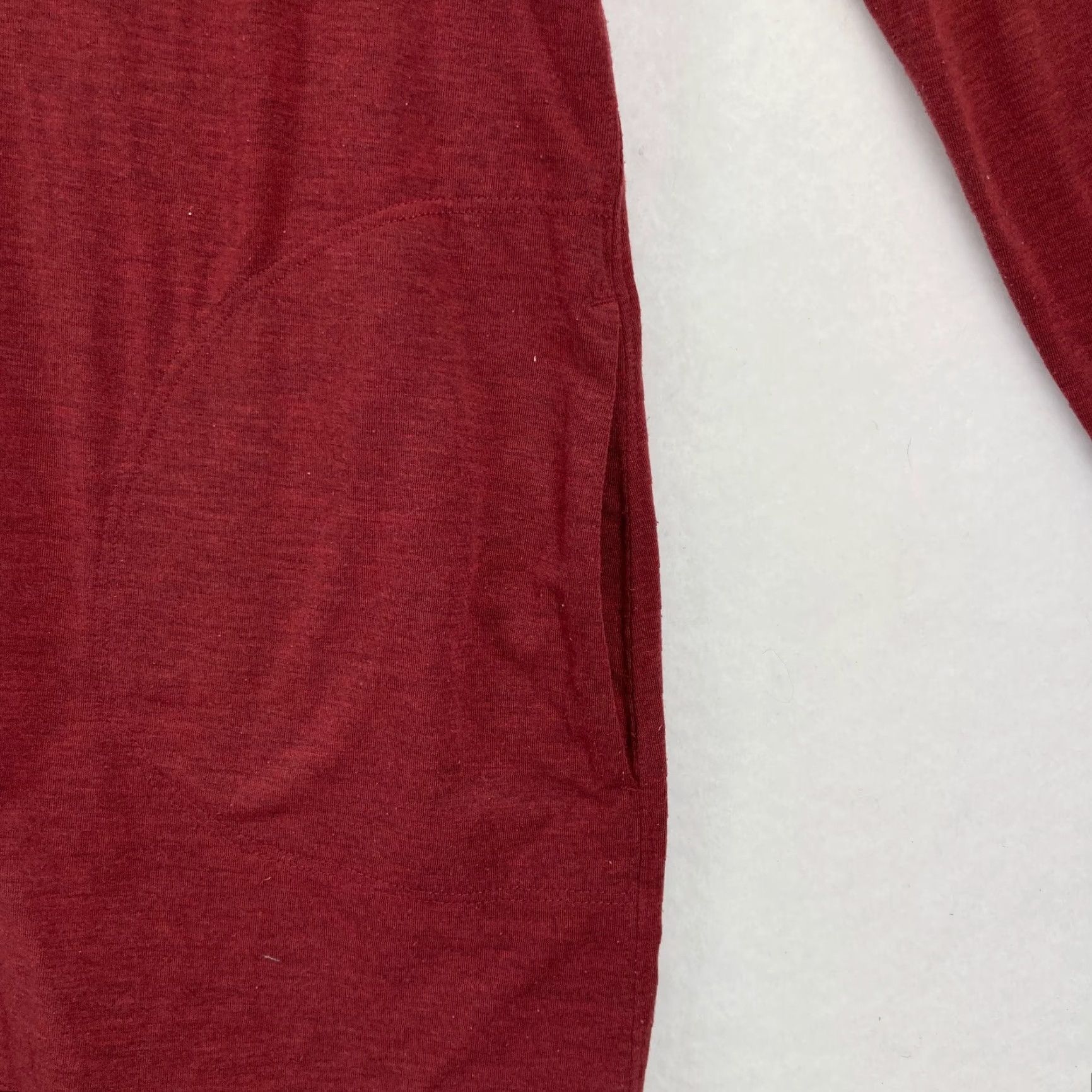 Vintage Duluth NoGa Hoodie Sweatshirt Women's Large Red Wool Blend Lightweight Stretch Pullover Hooded Casual Travel Workwear Size L / US 10 / IT 46 - 3 Thumbnail