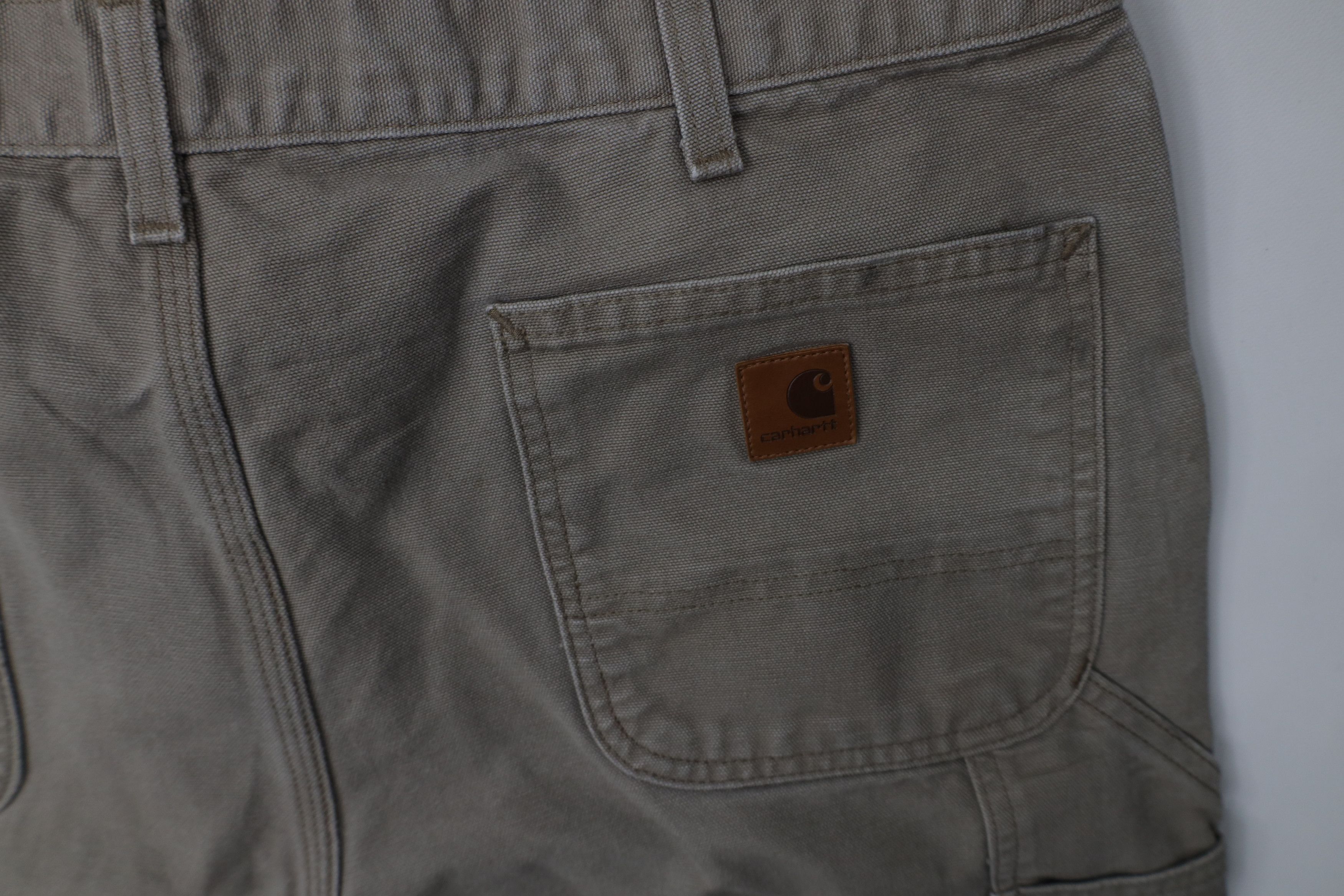 Carhartt Vintage Y2K Carhartt Canvas Wide Leg Dungaree Pants Desert Size US 38 / EU 54 - 13 Thumbnail